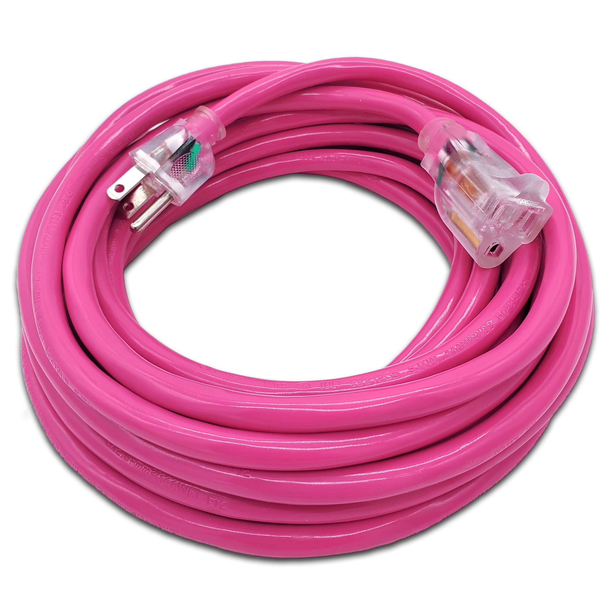 25 Ft   14 Gauge Heavy Duty Extension Cord   Lighted Sjtw   Indoor/Outdoor Extension Cord By Watt'S Wire   25' 14 Gauge Grounded