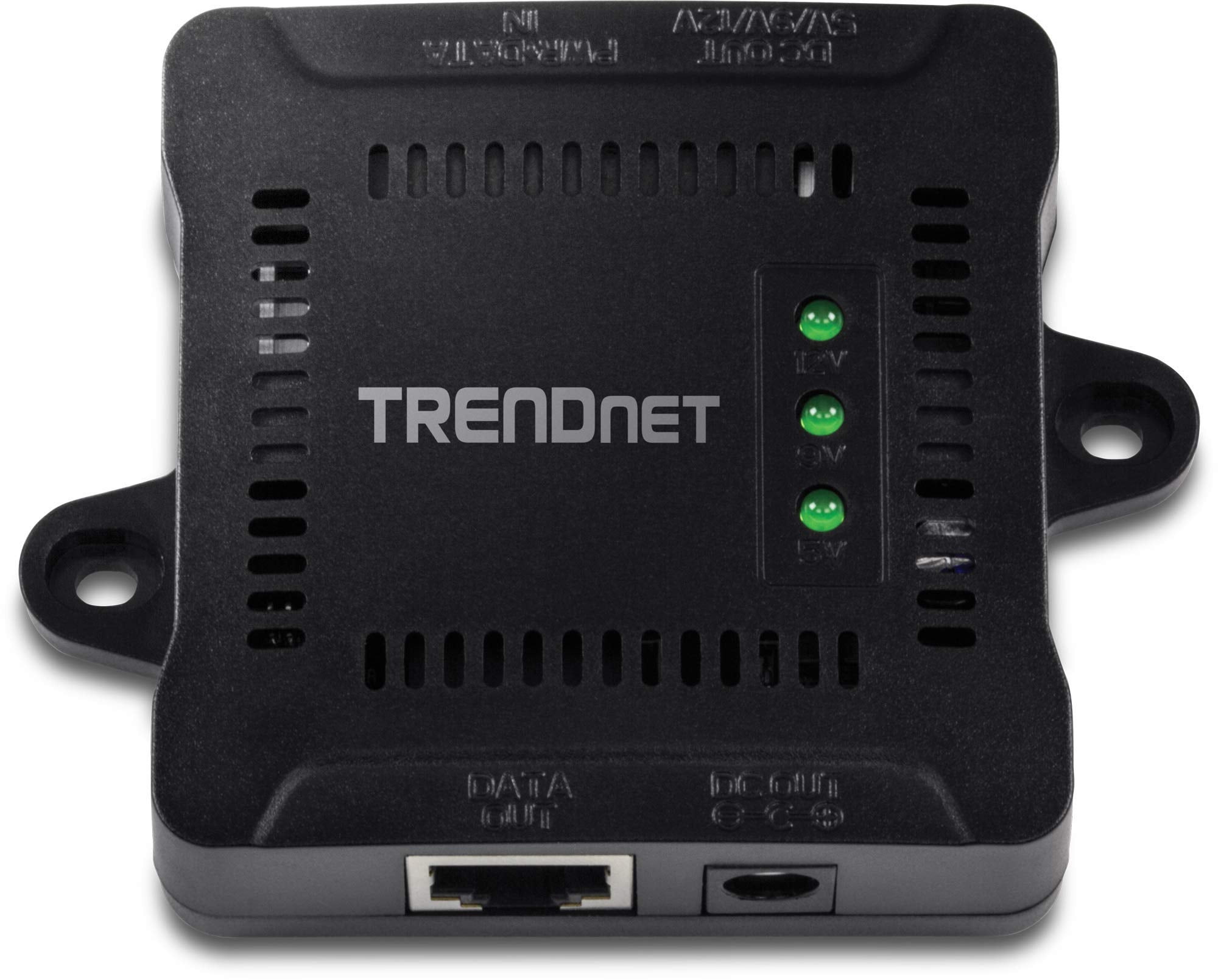 Trendnet Gigabit Poe Splitter, 1 X Gigabit Poe Input Port, 1 X Gigabit Output Port, Up To 100M (328 Ft), Supports 5V, 9V, 12V De