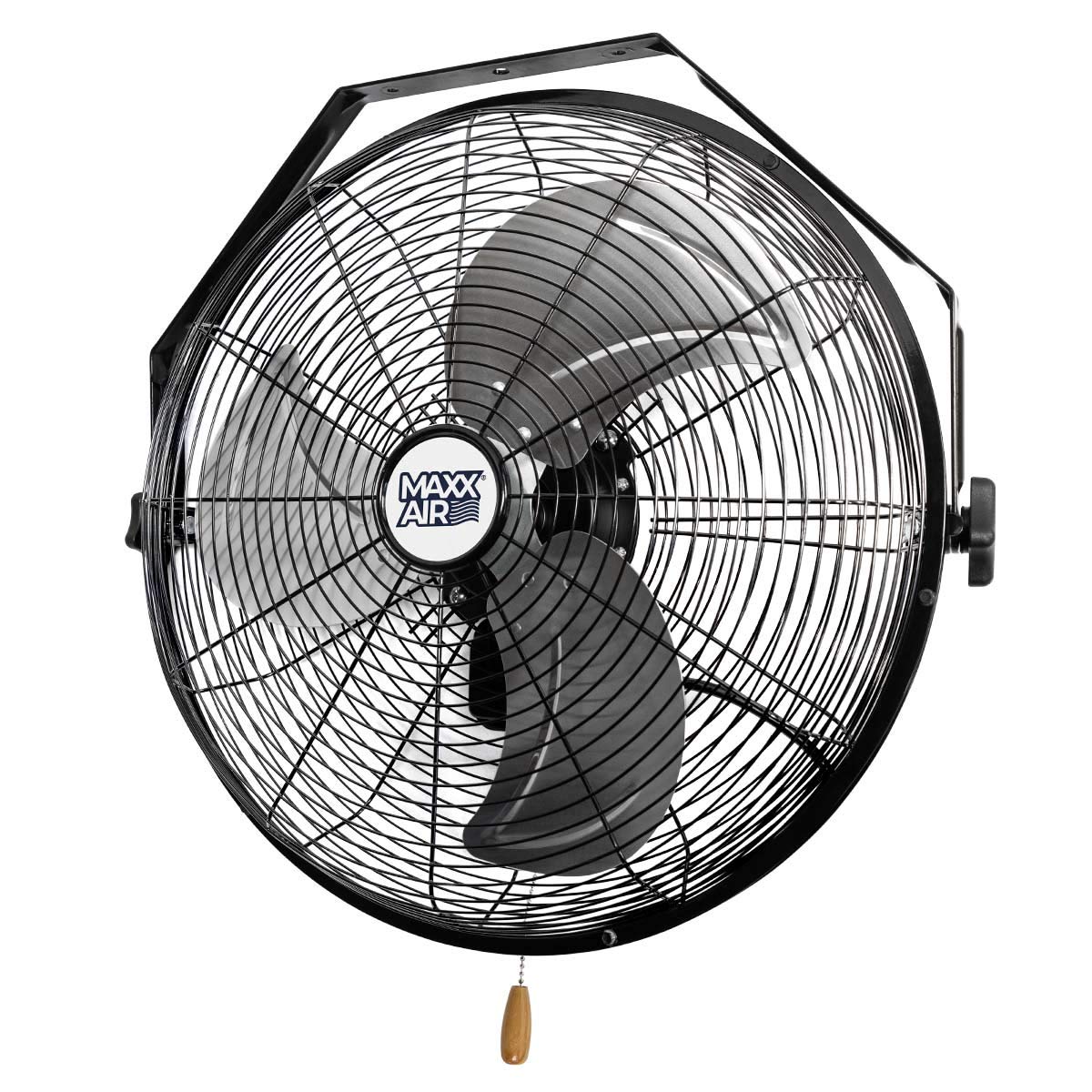 Maxx Air Wall Mount Fan | 18' Commercial Grade Fan For, Garages, Shop, Barns And Patios For Indoor Use | Easy Operation And Powerful 1,450 Cfm | Residential Wall Mount