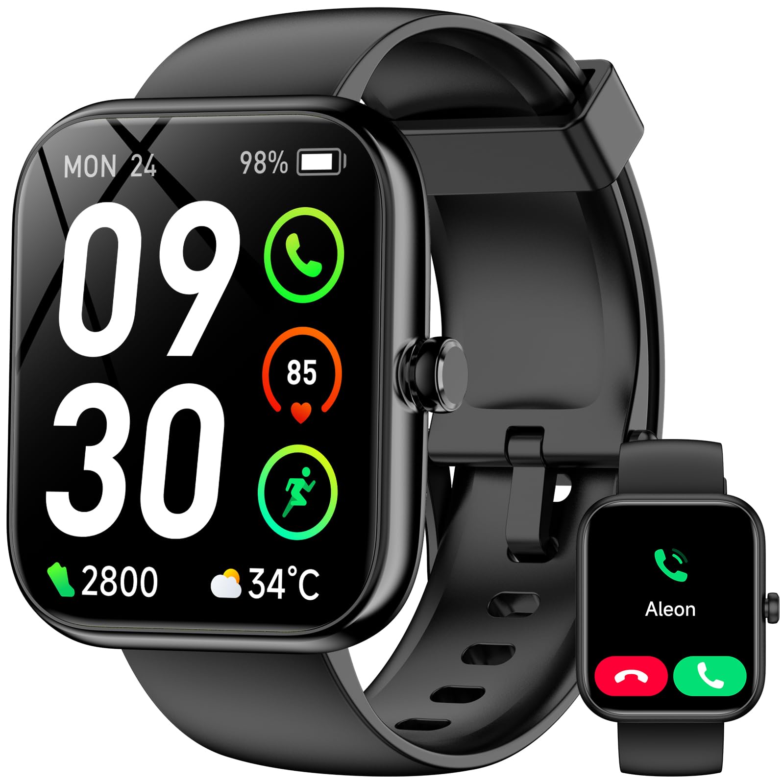 Smart Watch, Smart Watches For Men Women(Answer/Make Call), 1.83 '' Hd Fitness Tracker With 110+ Sport Modes, Heart Rate, Sleep/