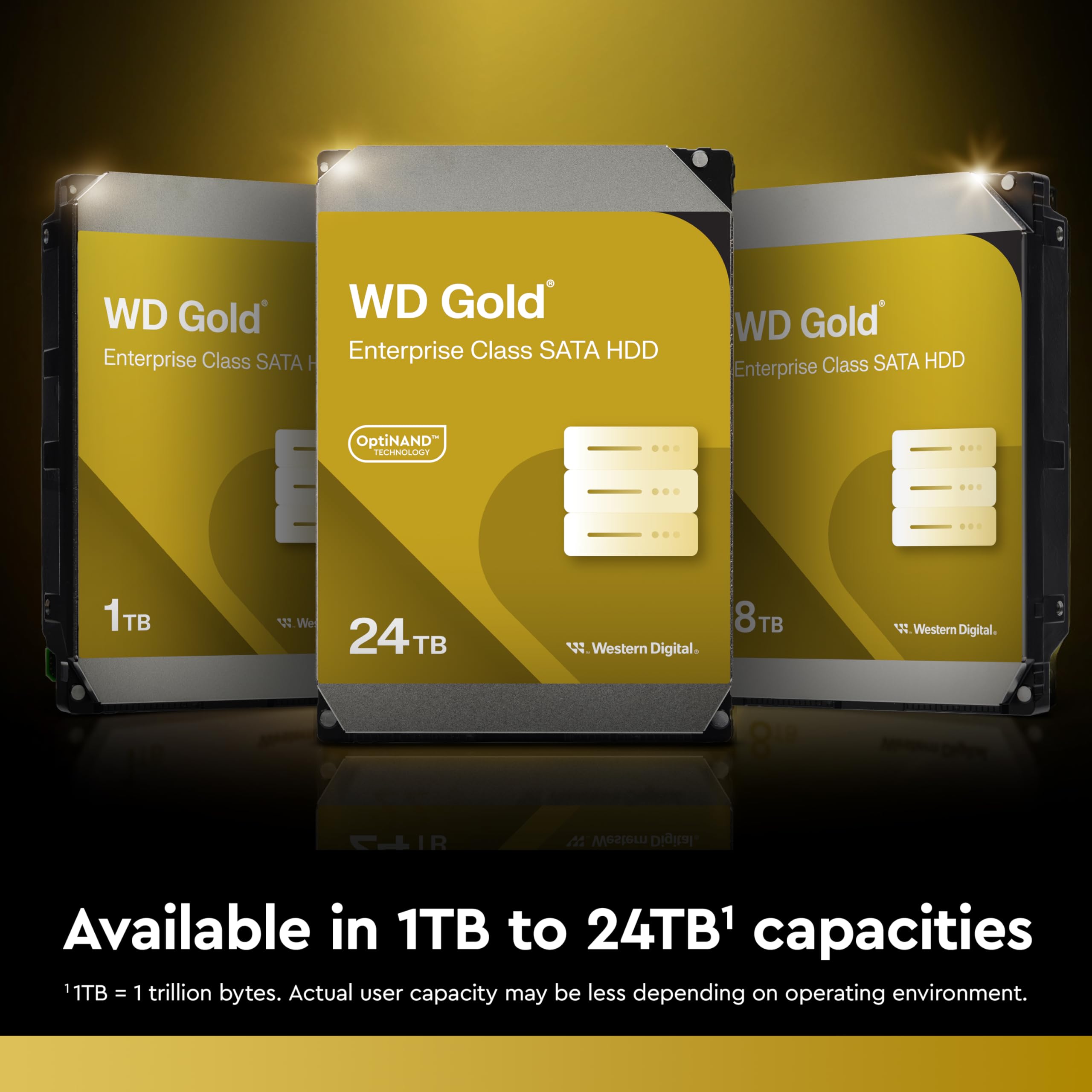 Western Digital 1Tb Wd Gold Enterprise Class Internal Hard Drive   7200 Rpm Class, Sata 6 Gb/S, 128 Mb Cache, 3.5''   Wd1005Fbyz