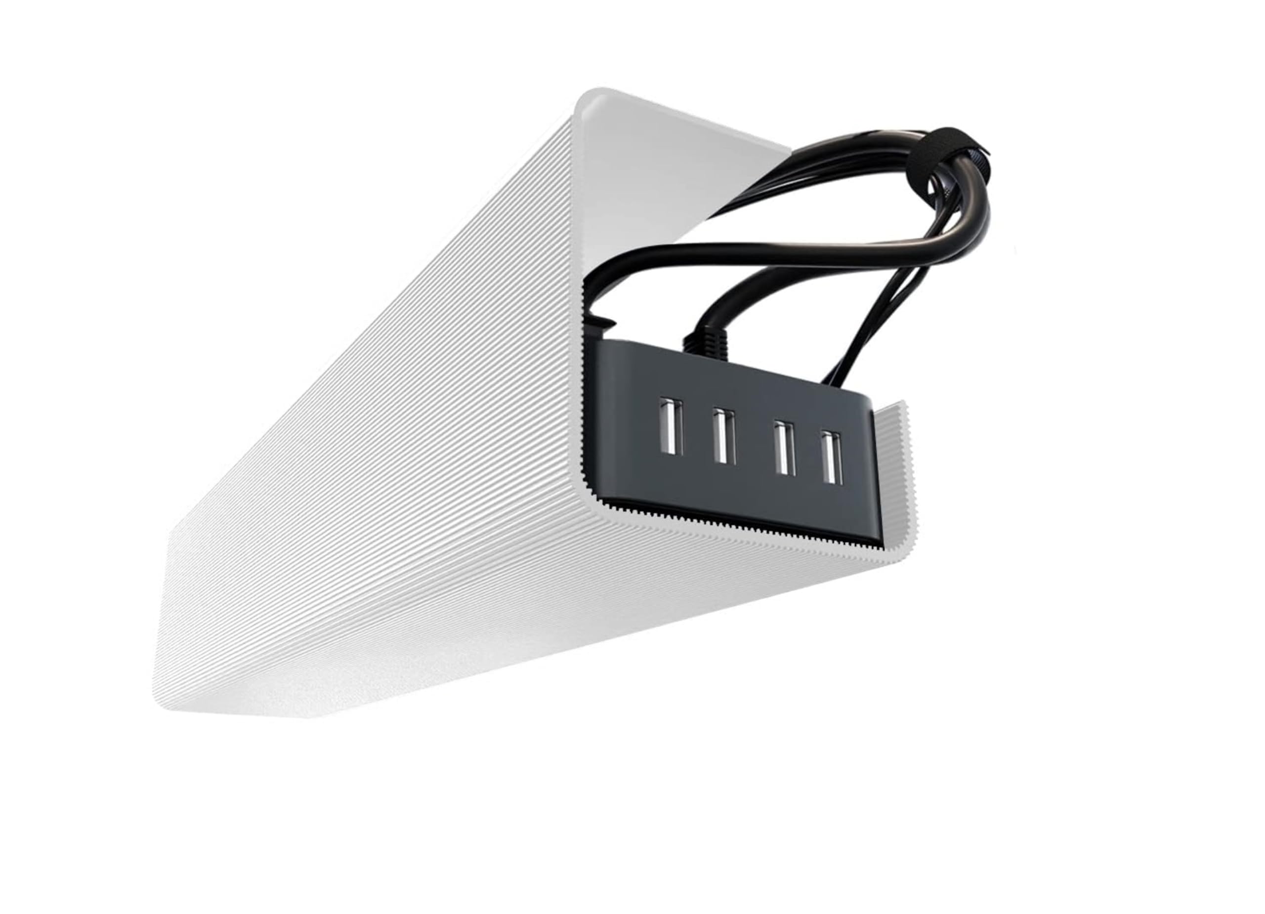No-Screw Under Desk Cable Management Tray - Self-Adhesive Installation, Cord Management, Cable Tray, Under Desk Wire Organizer -