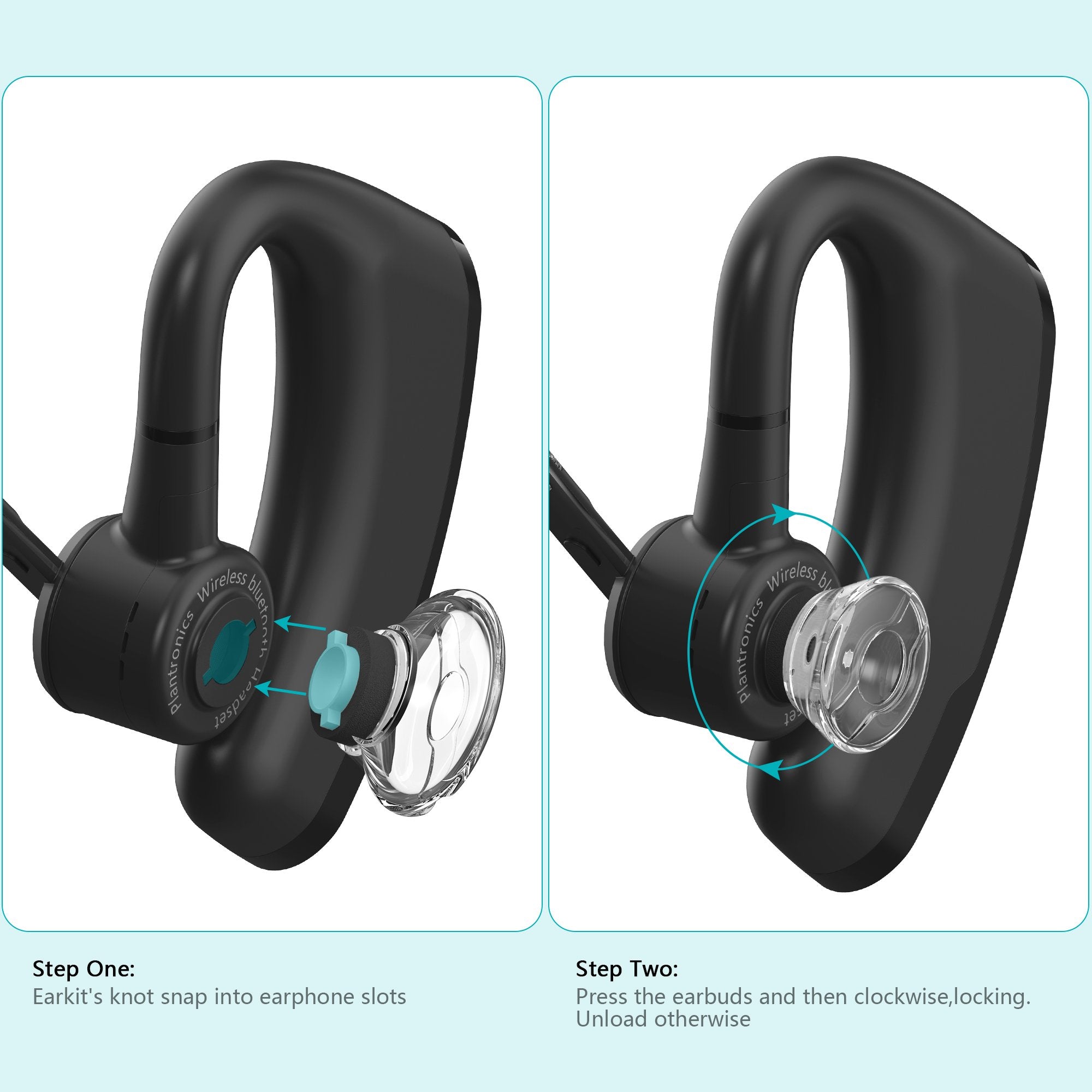 3X Earpieces For Plantronics Voyager Legend Eartip Kit,Plantronics Voyager 5200 5220 5210 Bluetooth Headset Foam Covers-Small