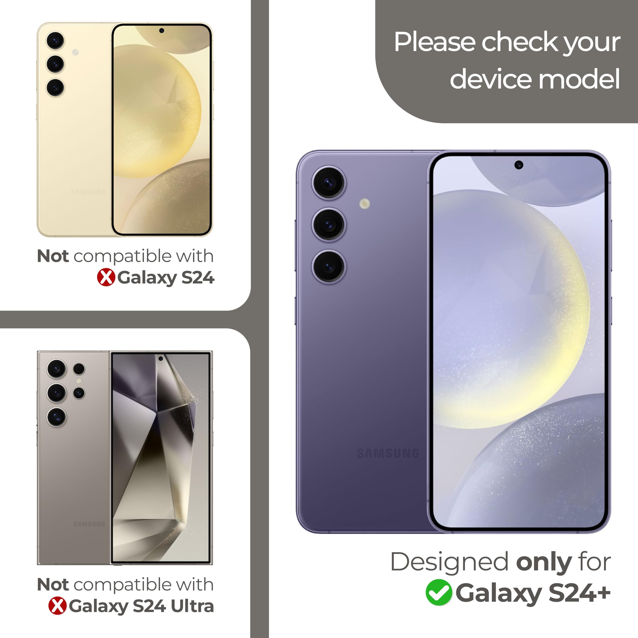 Armorsuit 2 Pack For Samsung Galaxy S24 Plus Paper Feel Texture Screen Protector (6.7'') Case Friendly Militaryshield Matte Film