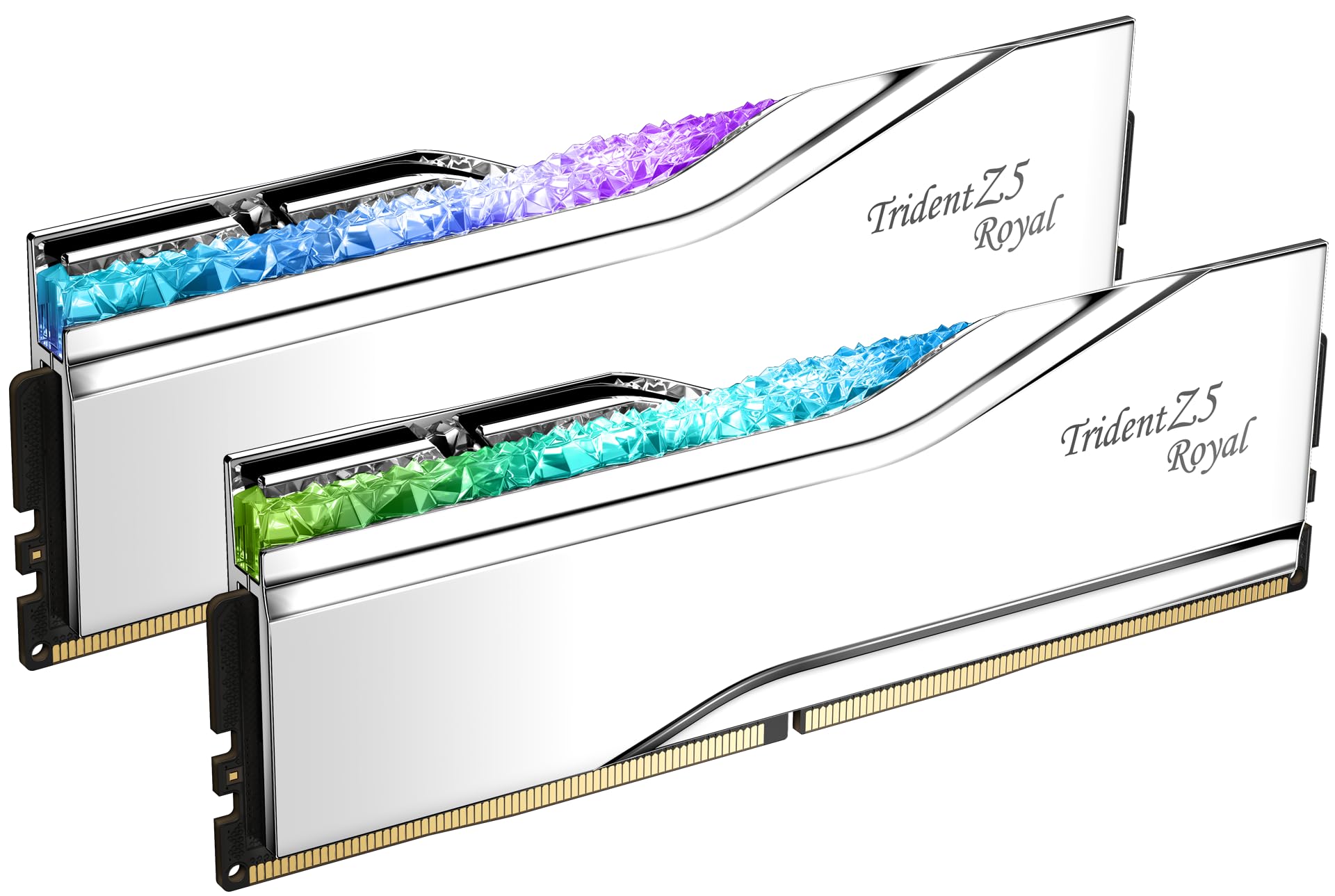 G.SKILL Trident Z5 Royal Series DDR5 RAM (Intel XMP 3.0) 32GB (2x16GB) 7200MT/s CL34-45-45-115 1.40V Desktop Computer Memory U-D