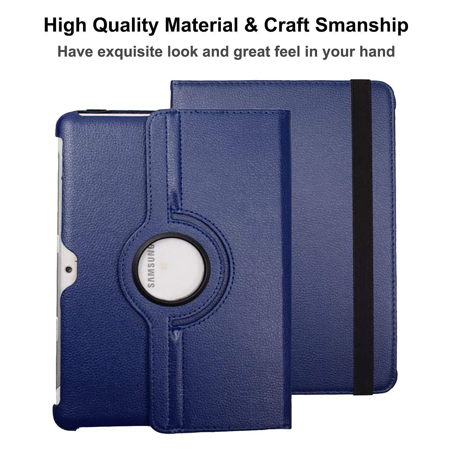 Case For Samsung Galaxy Tab 2 10.1 Inch 2012 (Gt-P5100 Gt-P5110 Gt-P5113), 360 Degree Rotating Stand Case Full Protective Cover,