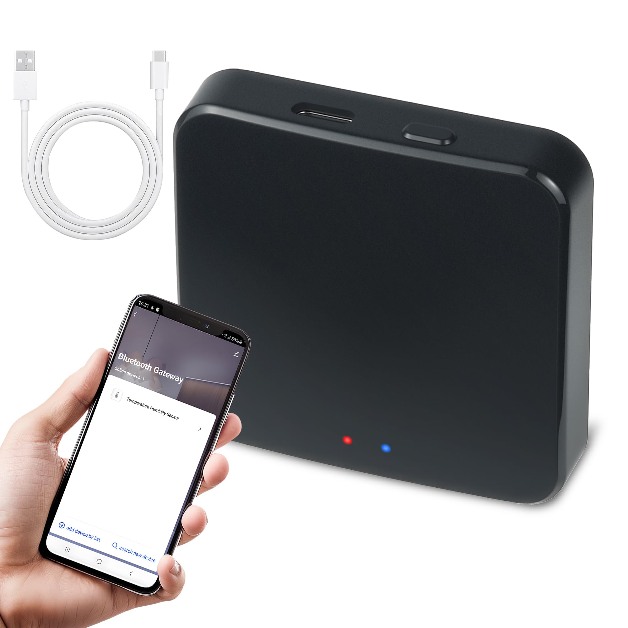 KENRONE Smart Tuya Gateway,Tuya App Remote Control,Devices with Bluetooth Connectivity to Tuya-enabled Functions,Support Smart K