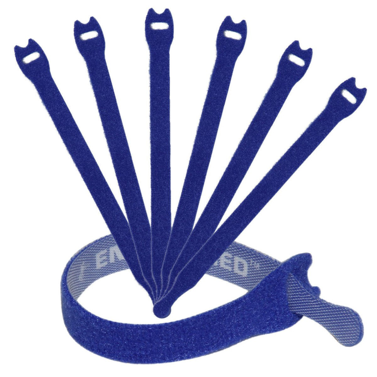 Reusable Cable Ties 1/2'' X 8'' For Cable Management And Organizing Cords   30 Pack Bundled With 2 Bonus Cinch Straps (Blue)