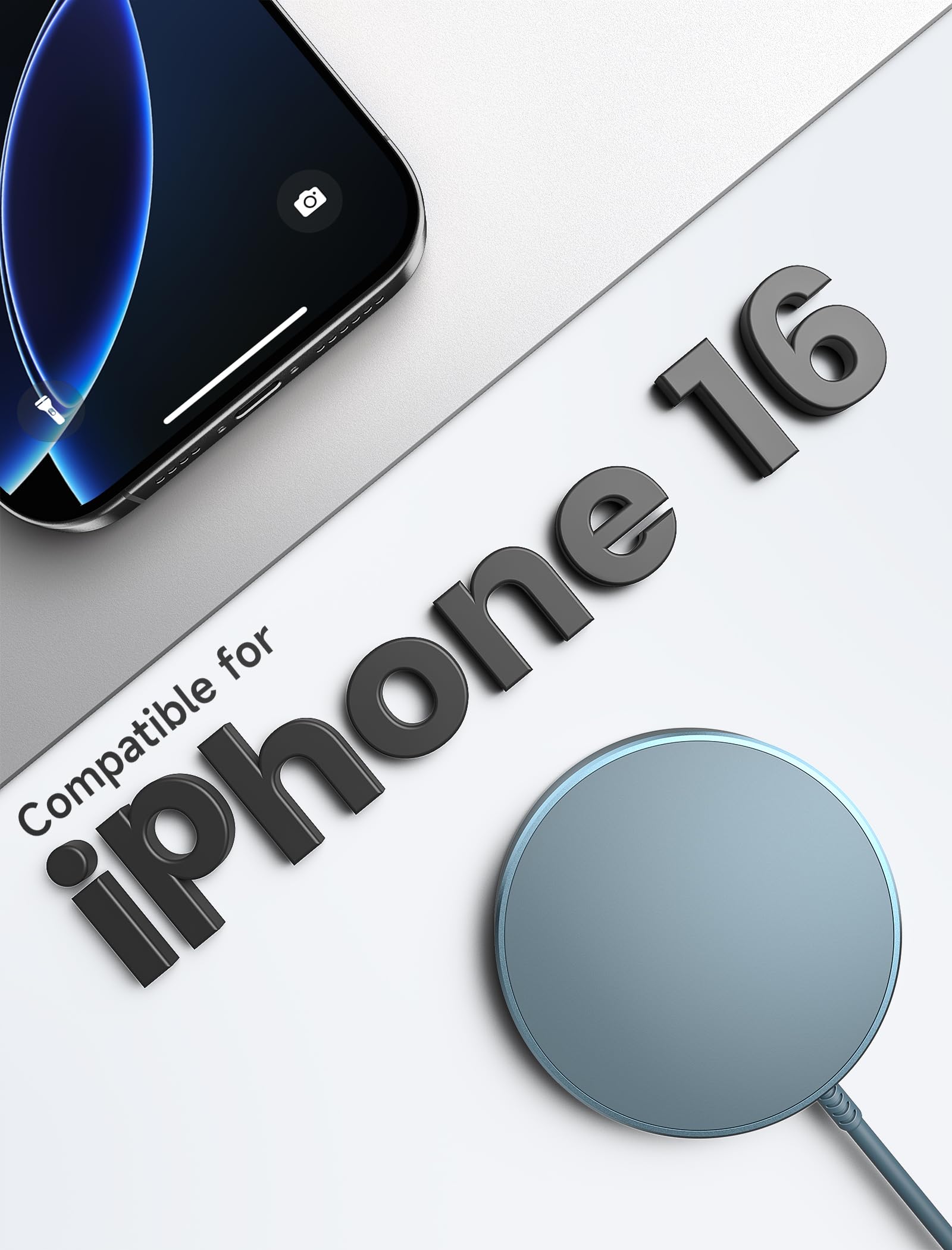 Jsaux Magnetic Wireless Charger Compatible With Magsafe Charger/Iphone 16/16 Pro/16 Plus/16 Pro Max/Iphone 15 Pro Max Plus/Iphon