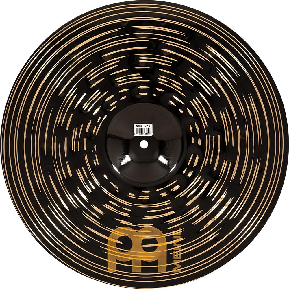 Meinl Cymbals Classics Custom Heavy Dark 18'' Crash Cymbal For Drum Set   Made In Germany   B12 Bronze, 2 Year Warranty (Cc18Hda