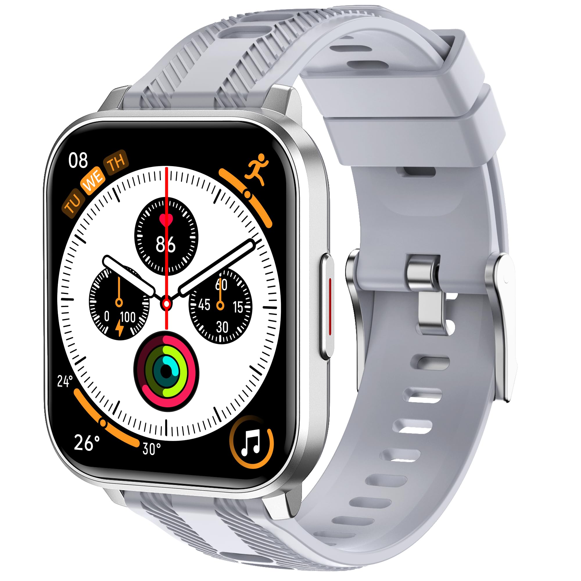 Brhgph Smart Watch with Ai Functions GPS Tracking for Android Phones and iPhone Compatible Bluetooth Call Message Alert Heart Ra