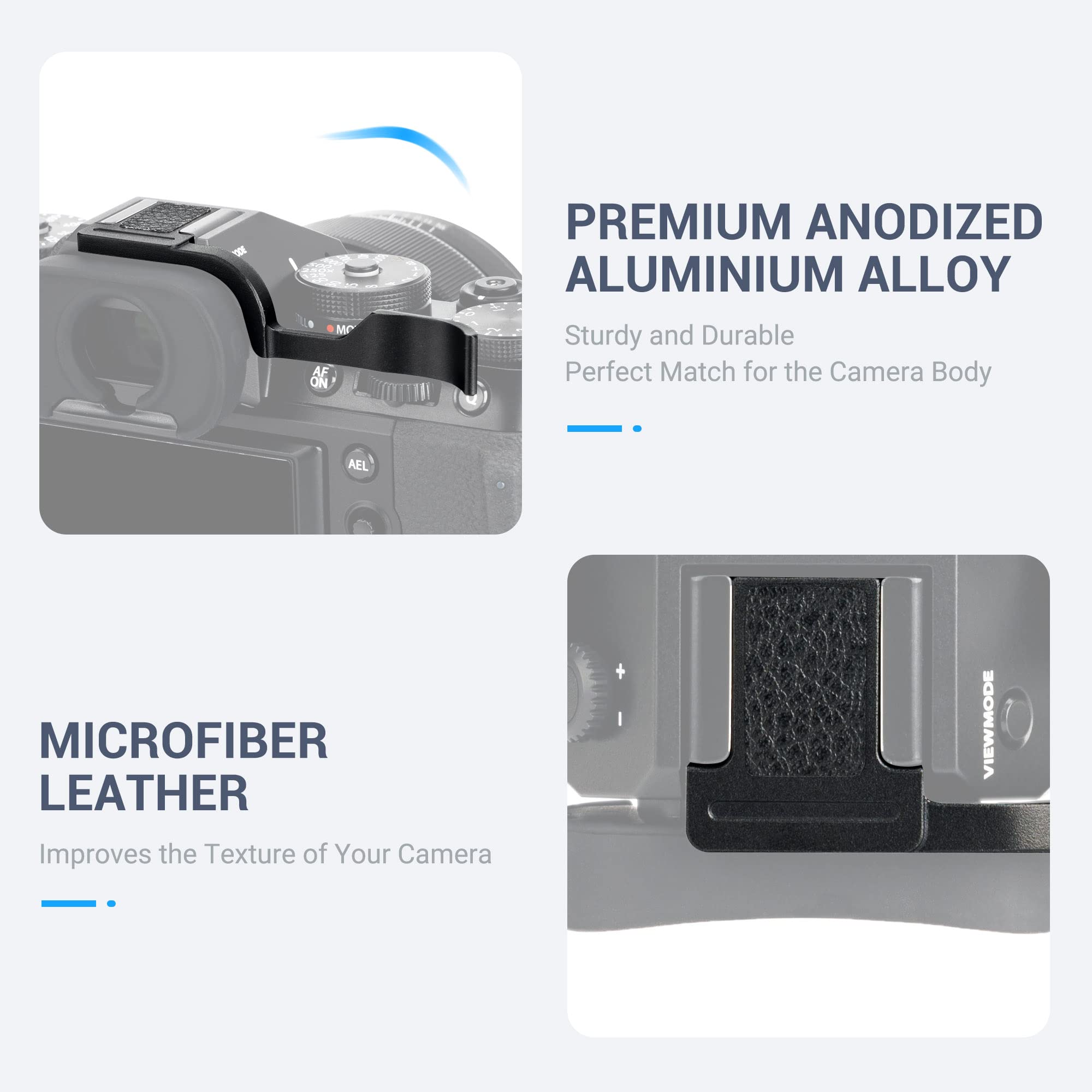 Jjc Metal Thumb Up Grip For Fujifilm Fuji X T5 Xt5 X T4 Xt4 X T3 Xt3 Camera, Hot Shoe Thumb Rest Support For Easier Handling & S