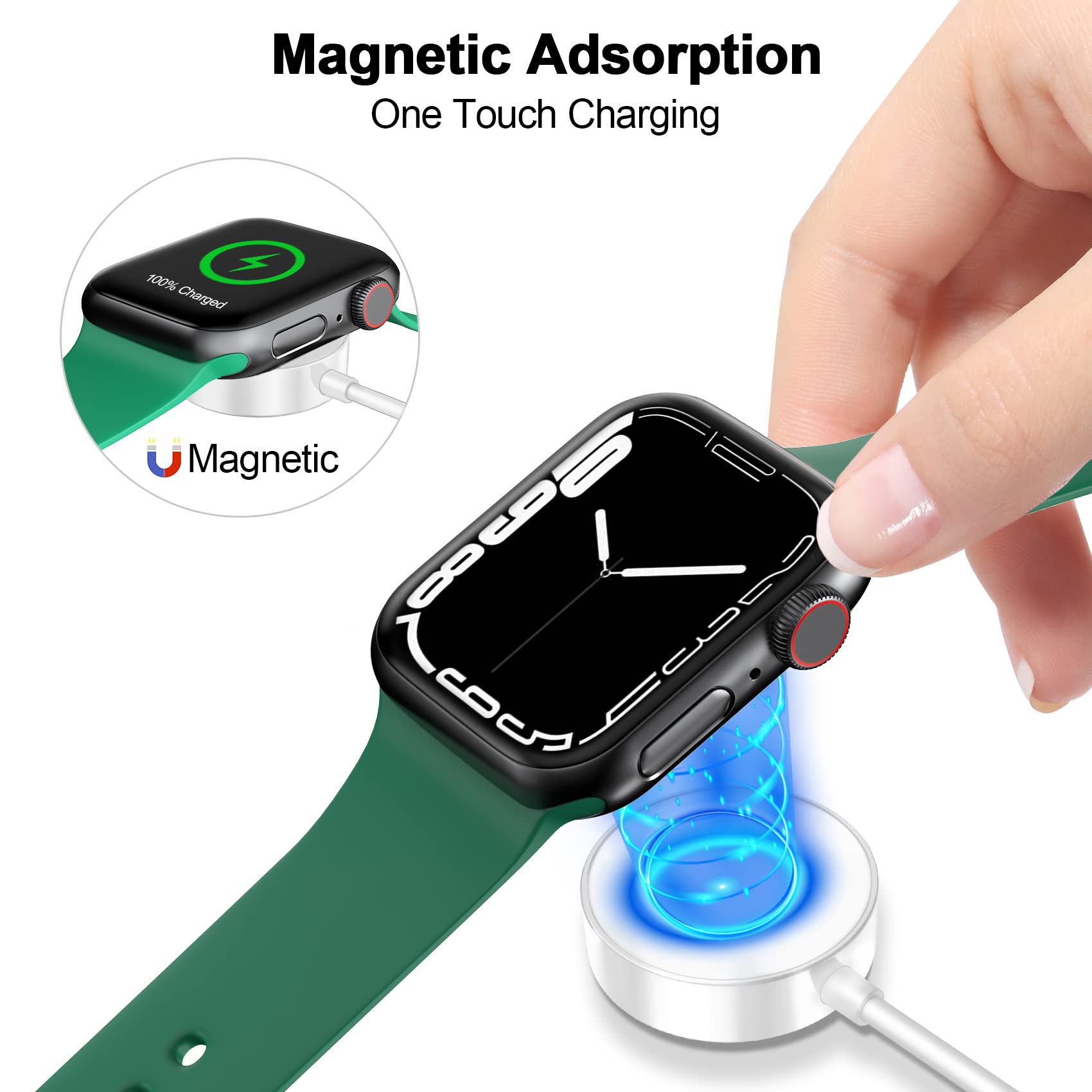 ???????? ???????????????? For Apple Watch Charger Magnetic Fast Charging Cable [Portable] Magnetic Wireless Charging Compatible