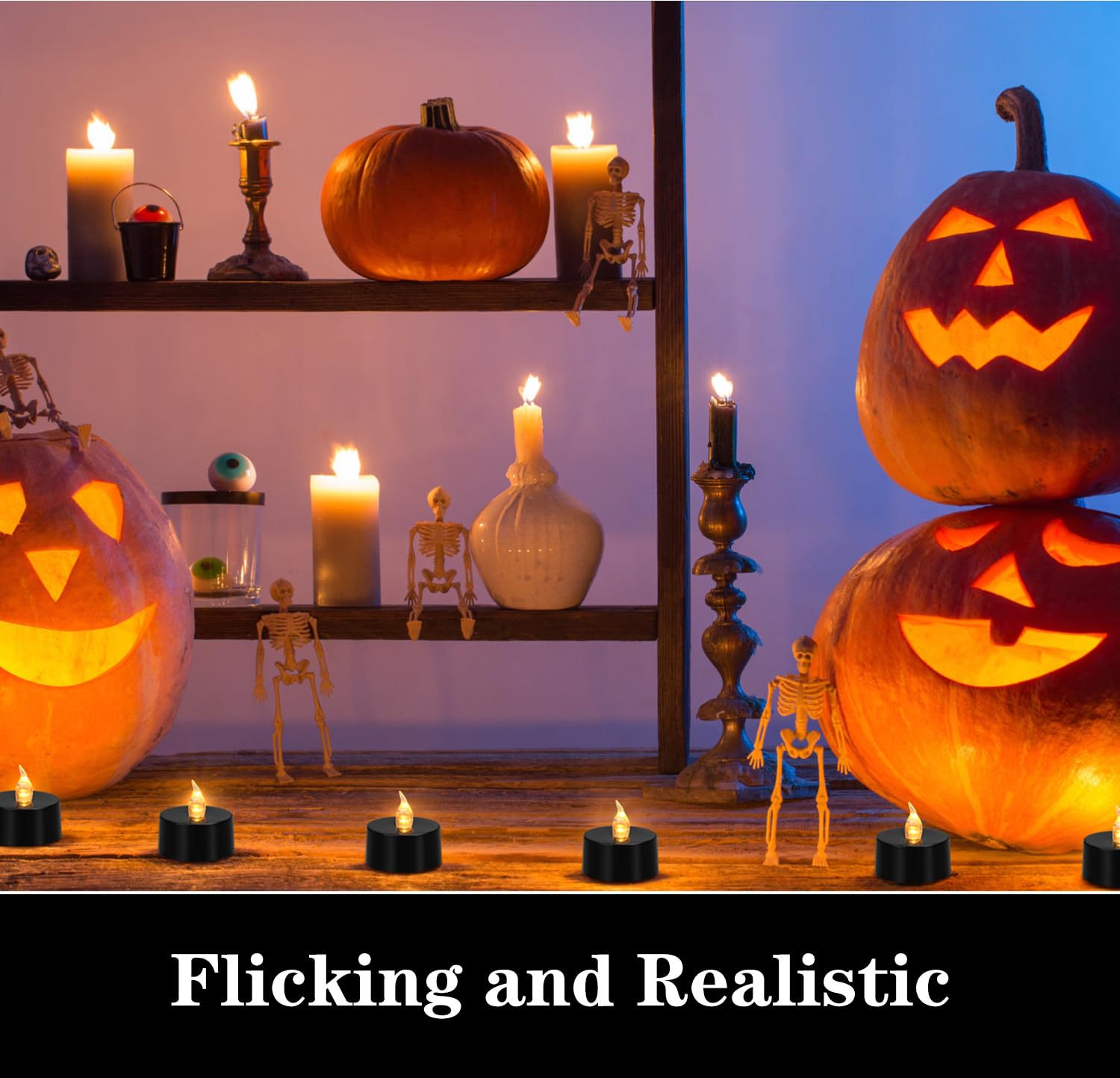 Koaby Led Tea Lights, 50 Pack Flickering Flameless Tea Lights, Warm White, Last 200H+, Battery Operated Tea Lights For Decoratio