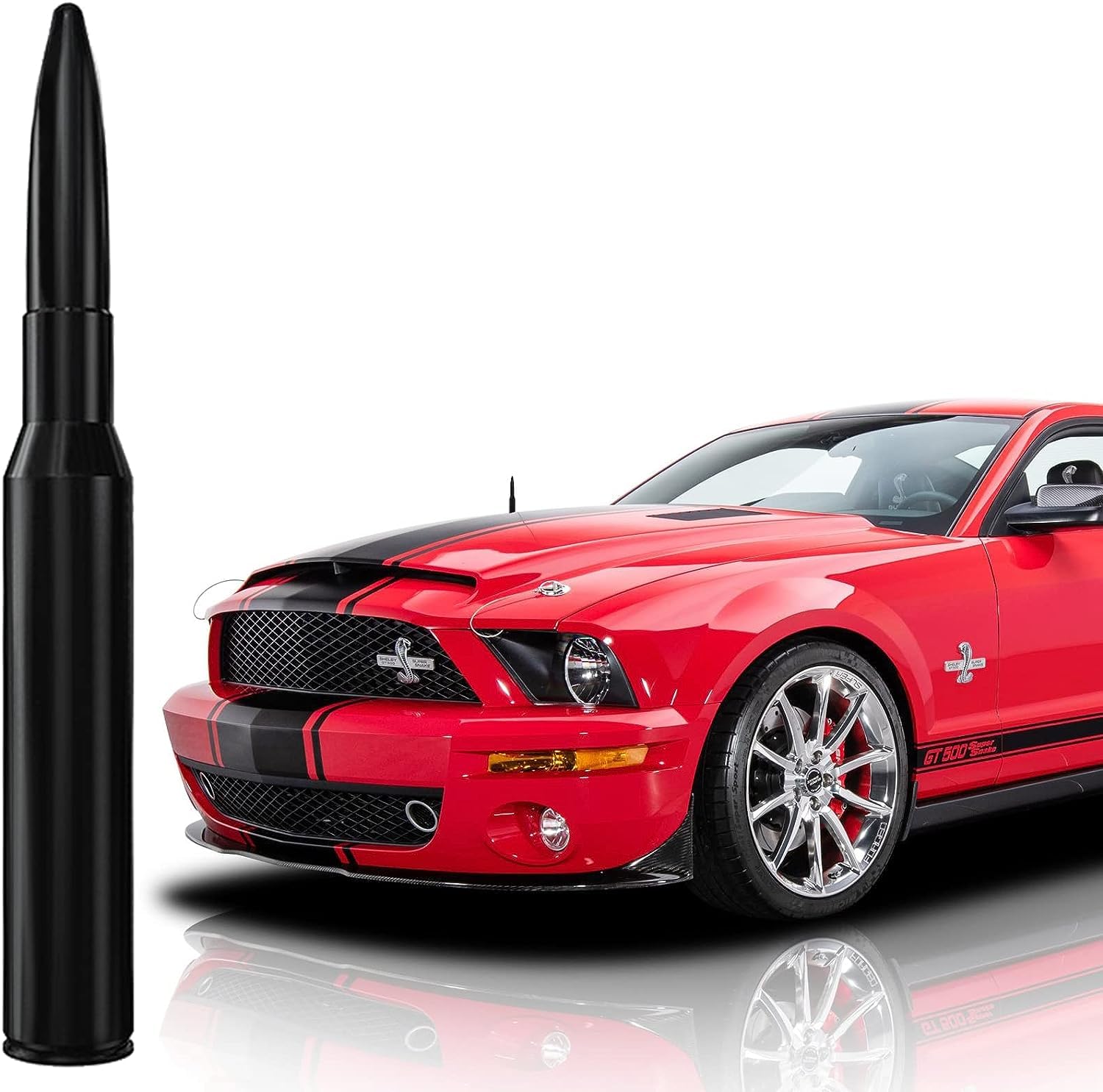 4 Inch Short Aluminum Antenna For Ford Mustang (1994 2009), Ford Mustang Antenna, Antenna Replacement Mast For Ford Mustang