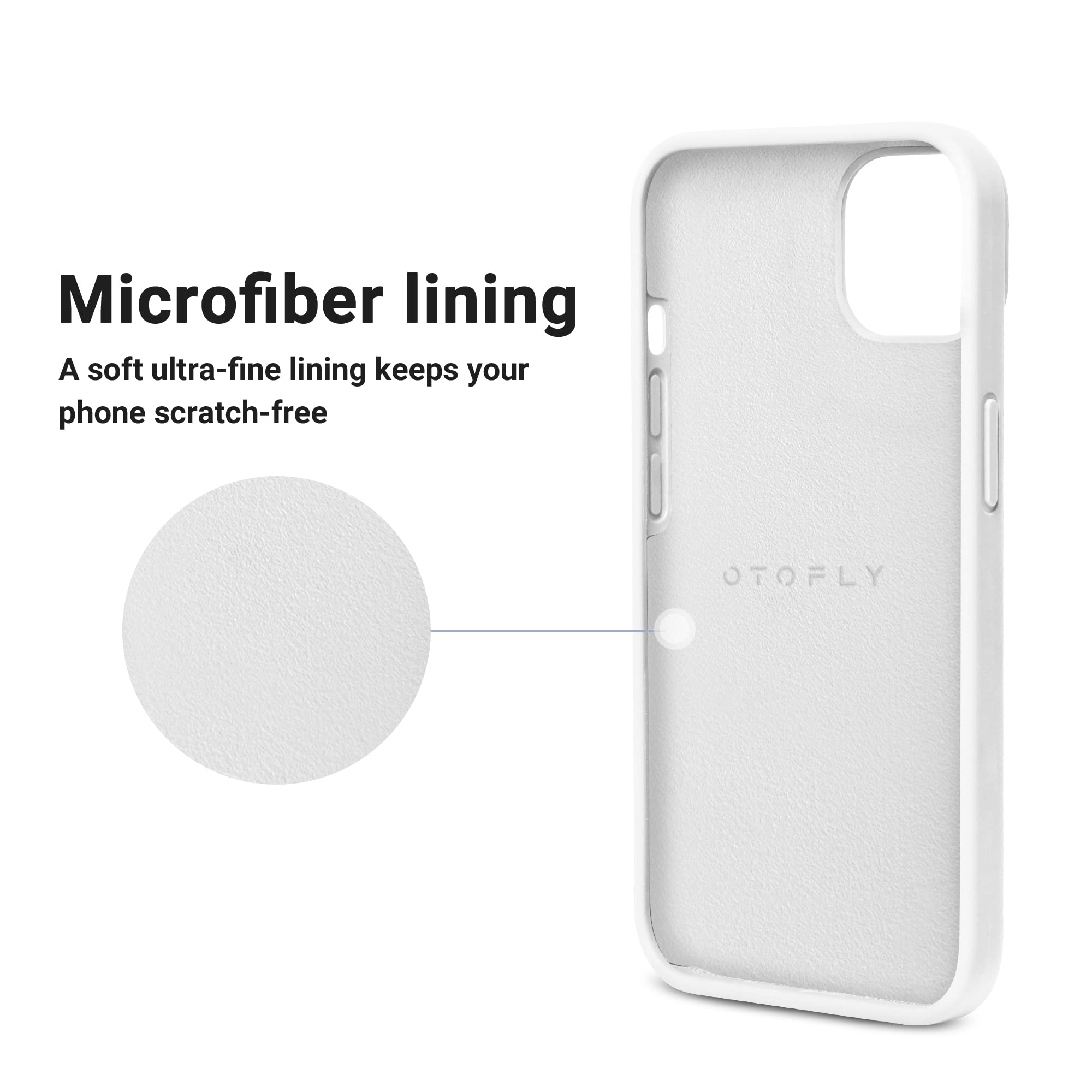 Otofly Designed For Iphone 14 Case, Silicone Shockproof Slim Thin Phone Case For Iphone 14 6.1 Inch (White)