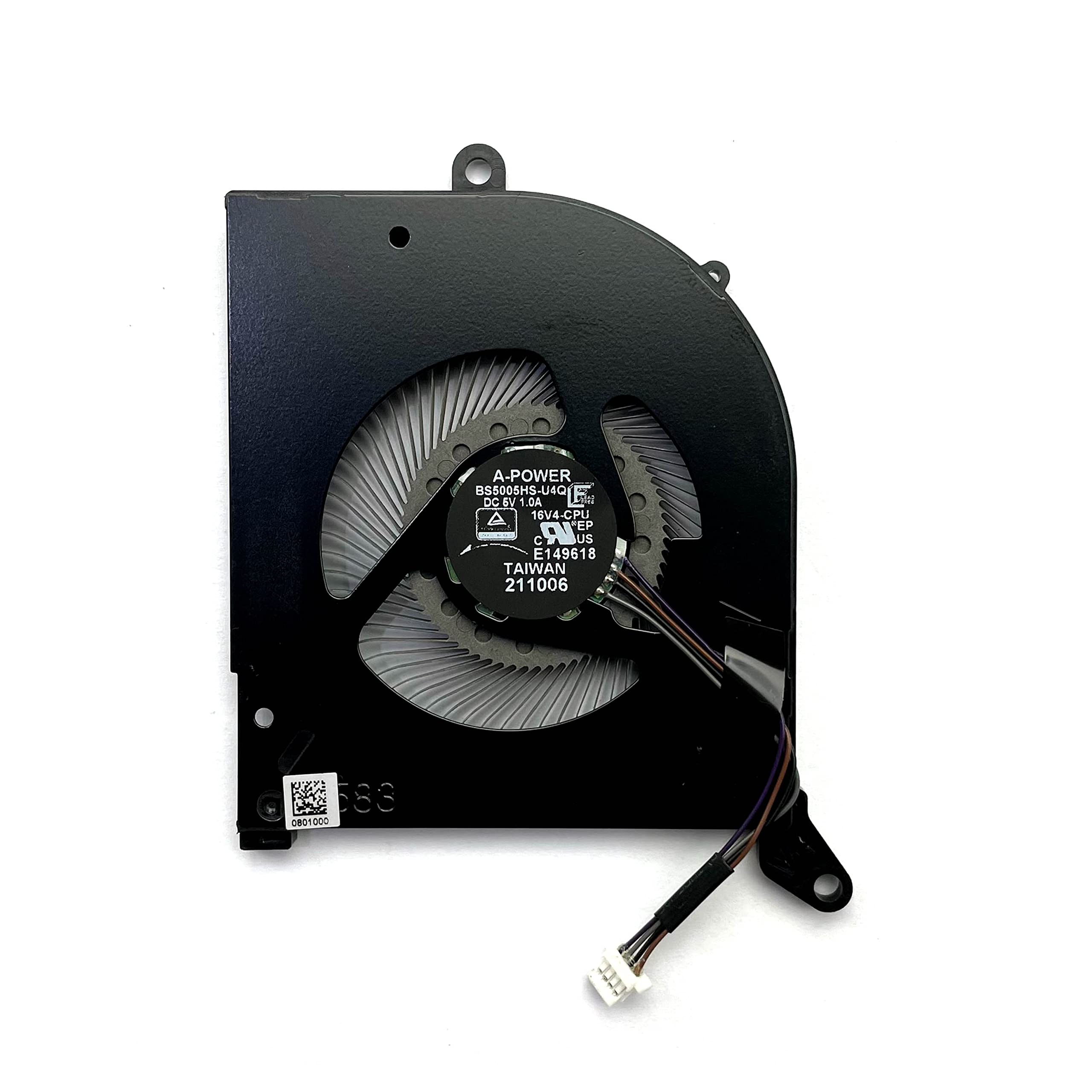 Cpu+Gpu Cooling Fan Replacement For Msi Stealth Gs66 Ws66 11Ug 11Ue 11Uh 11Umt 11Ukt, Creator 15 Oled Ms 16V4 Bs5005Hs U4Q(16V4