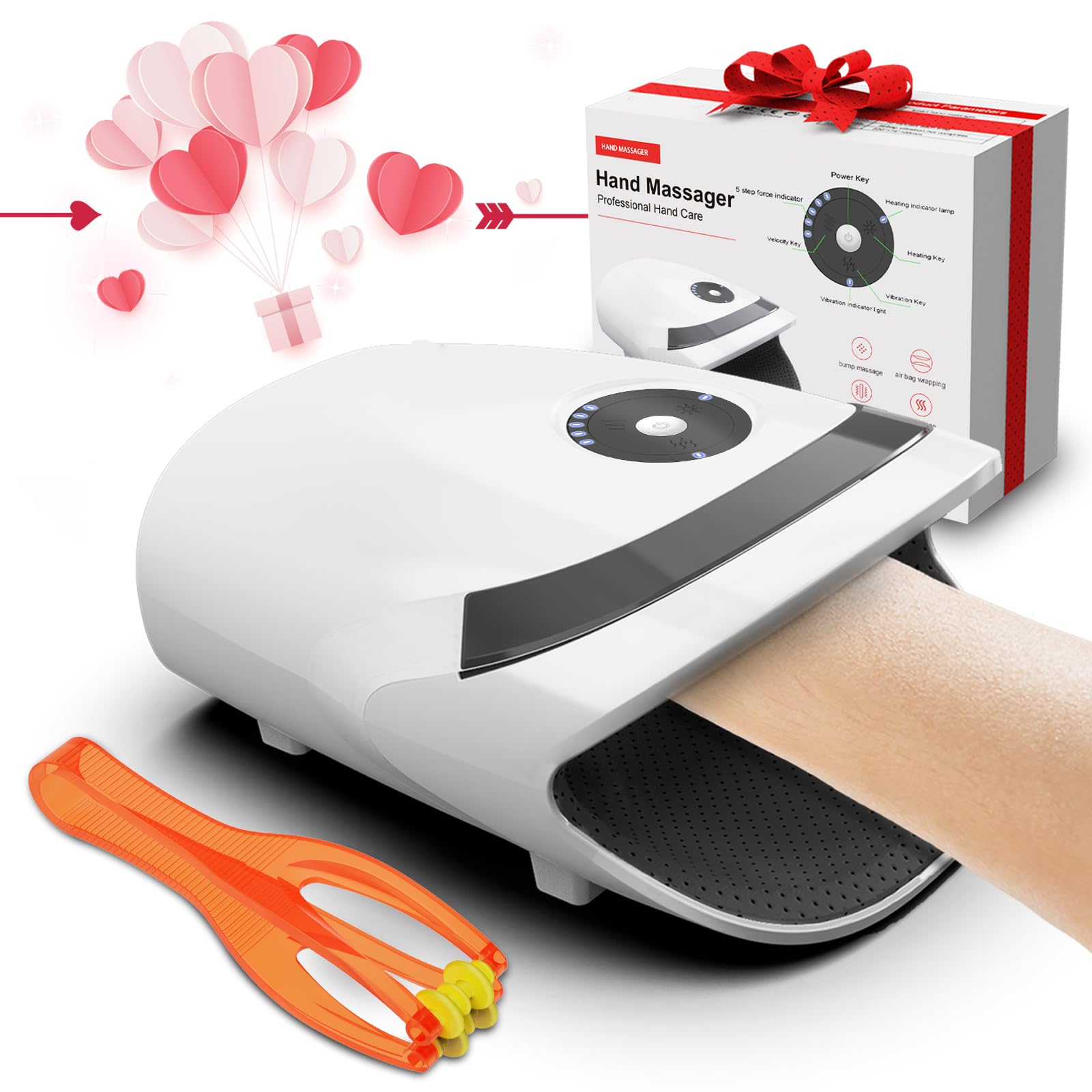 Hand Massager With Compression & Heating   Prime Delas Birthday Gifts For Women Men Mom Dad,Gifts For Women Men Mom Dad Her Him