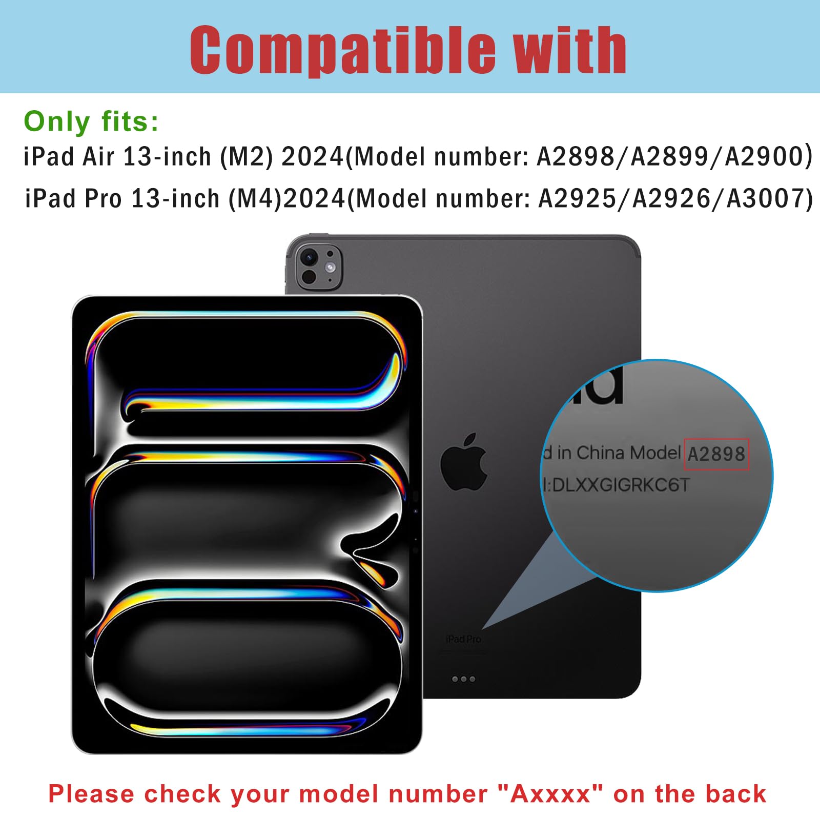 Procase Screen Protector For Ipad Pro 13 Inch(M4) 2024/ Ipad Air 13 Inch(M3/M2) 2025/2024 Tempered Glass Screen Saver Protective Film Guard For Ipad Pro 13/Ipad Air 13 2025/2024 Release  2 Pack