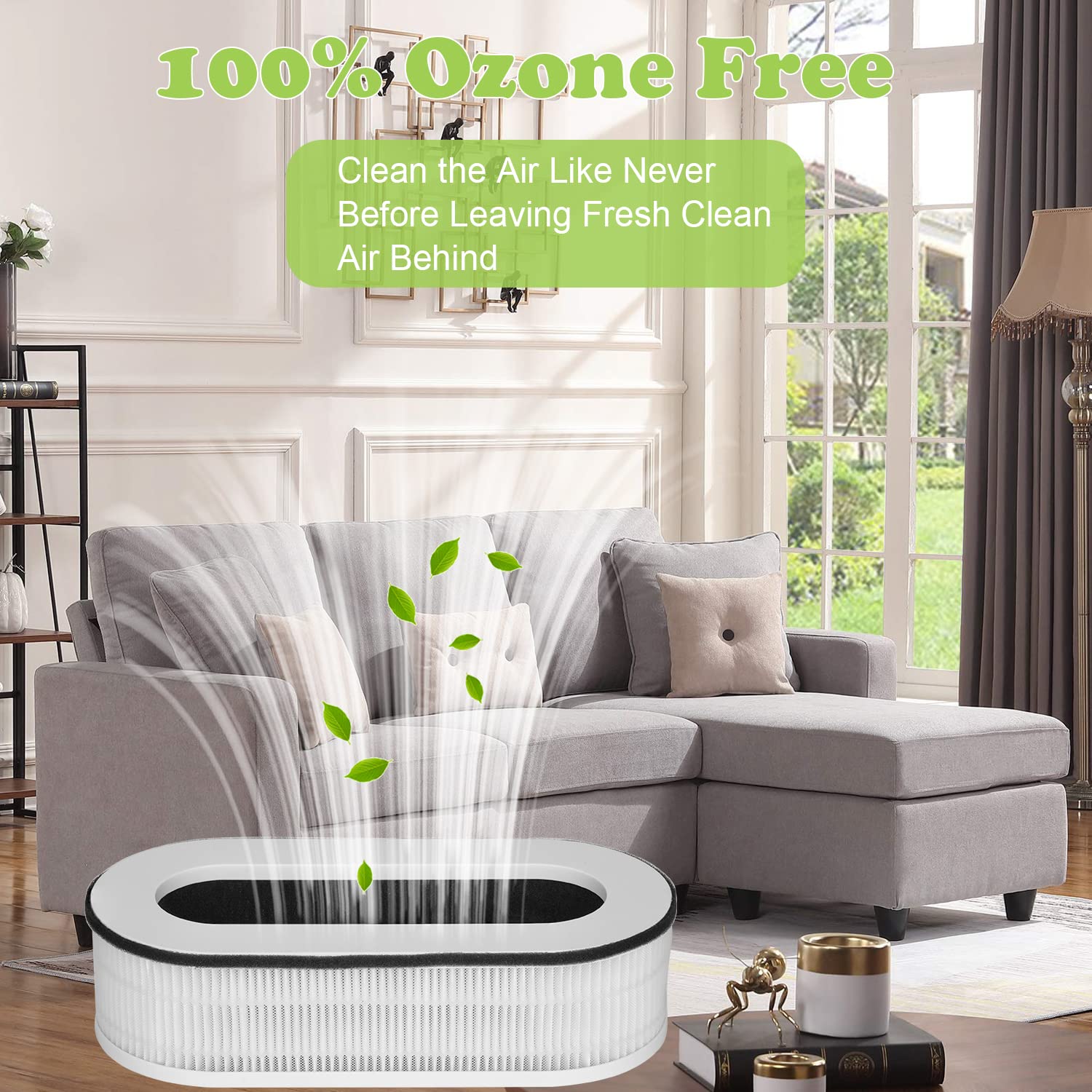 Laukowind For Renpho Rp Ap068 Air Purifiers True Replacement Filter, Compatible 3 In 1 H13 Grade Air Purifier Rp Ap068 Filters,