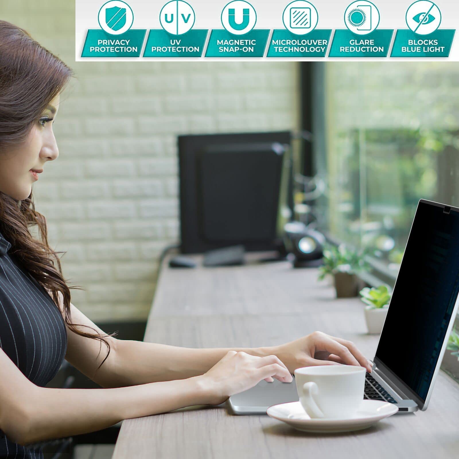 Zoegaa Macbook Pro 16 Inch Privacy Screen 2021~2023,Magnetic Privacy Screen Macbook Pro 16 Inch M3 /M2/M1/Pro/Max Chip(A2991/A27