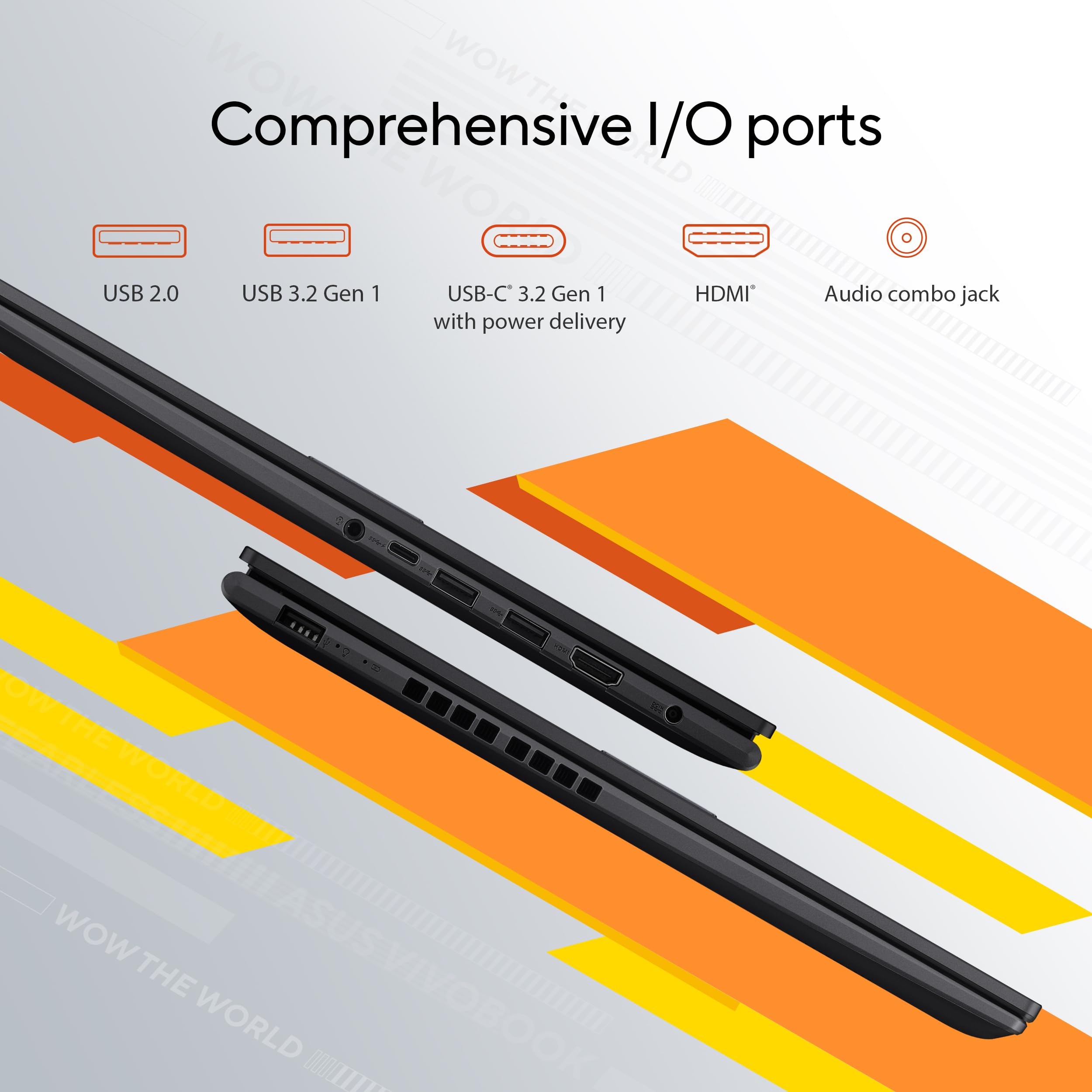 Asus Vivobook 16 Laptop, 16    Wuxga 1920X1200 16:10 Display, Amd Ryzen 5 5625U Cpu, Amd Radeon Graphics, 8Gb Ram, 512Gb Ssd, Fi