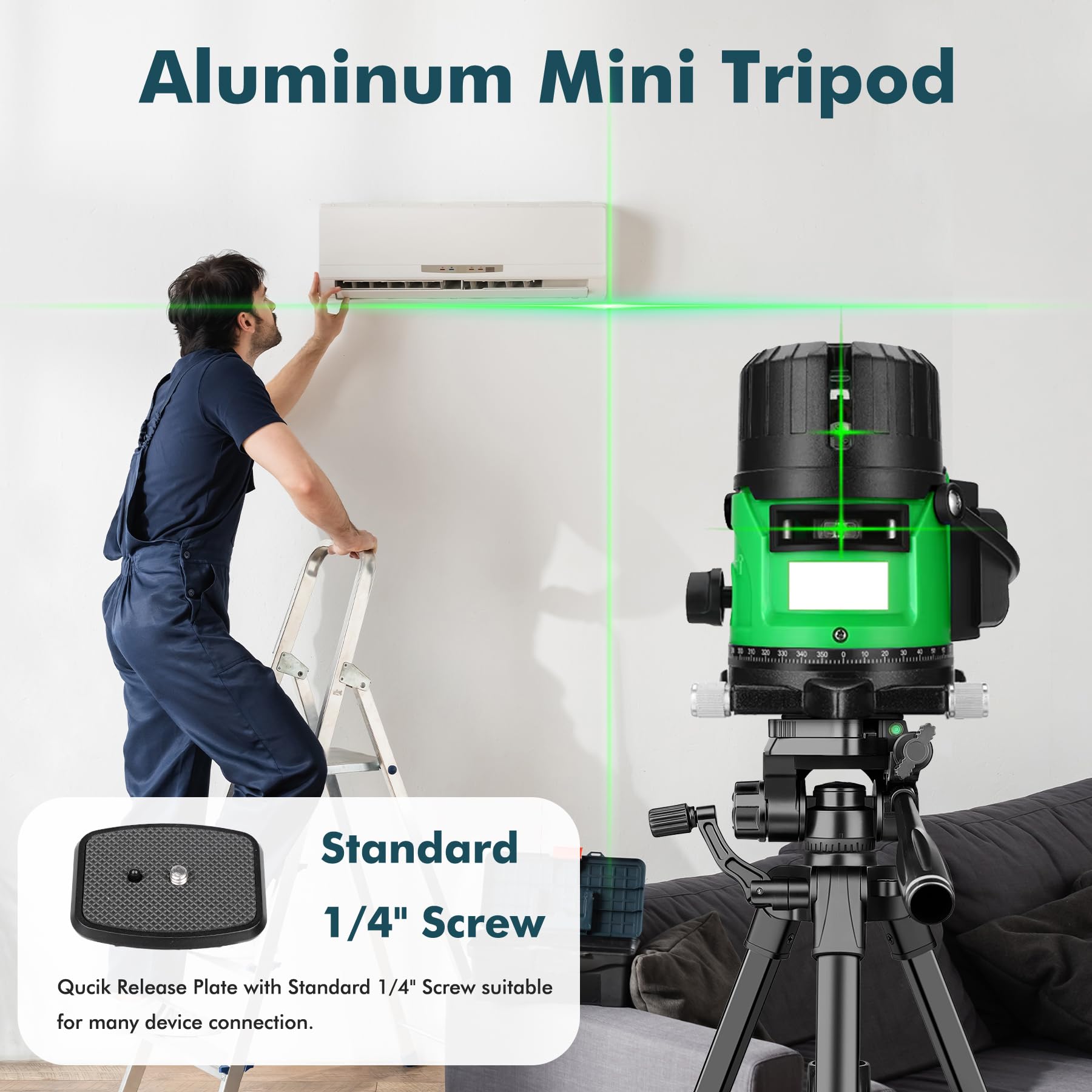 Joilcan Mini Tripod For Camera, 25 Inch Aluminum Tabletop Camera Tripod, Portable Travel Tripod With Remote And Tablet/Phone Hol