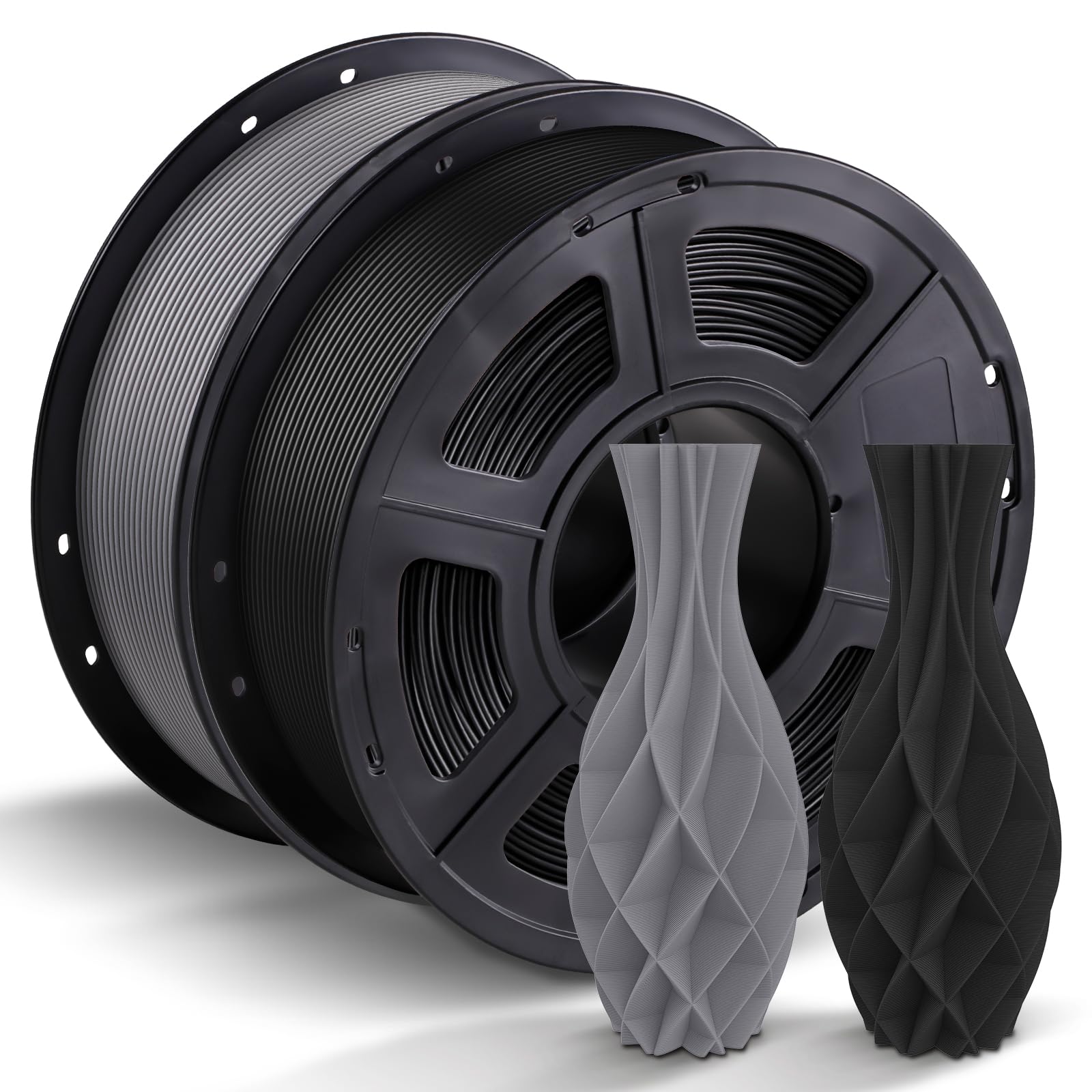 Anycubic Pla Filament 1.75Mm Bundle, 3D Printing Pla Filament 1.75Mm Dimensional Accuracy +/  0.02Mm, 1Kg Spool (2.2 Lbs), 2Kg G