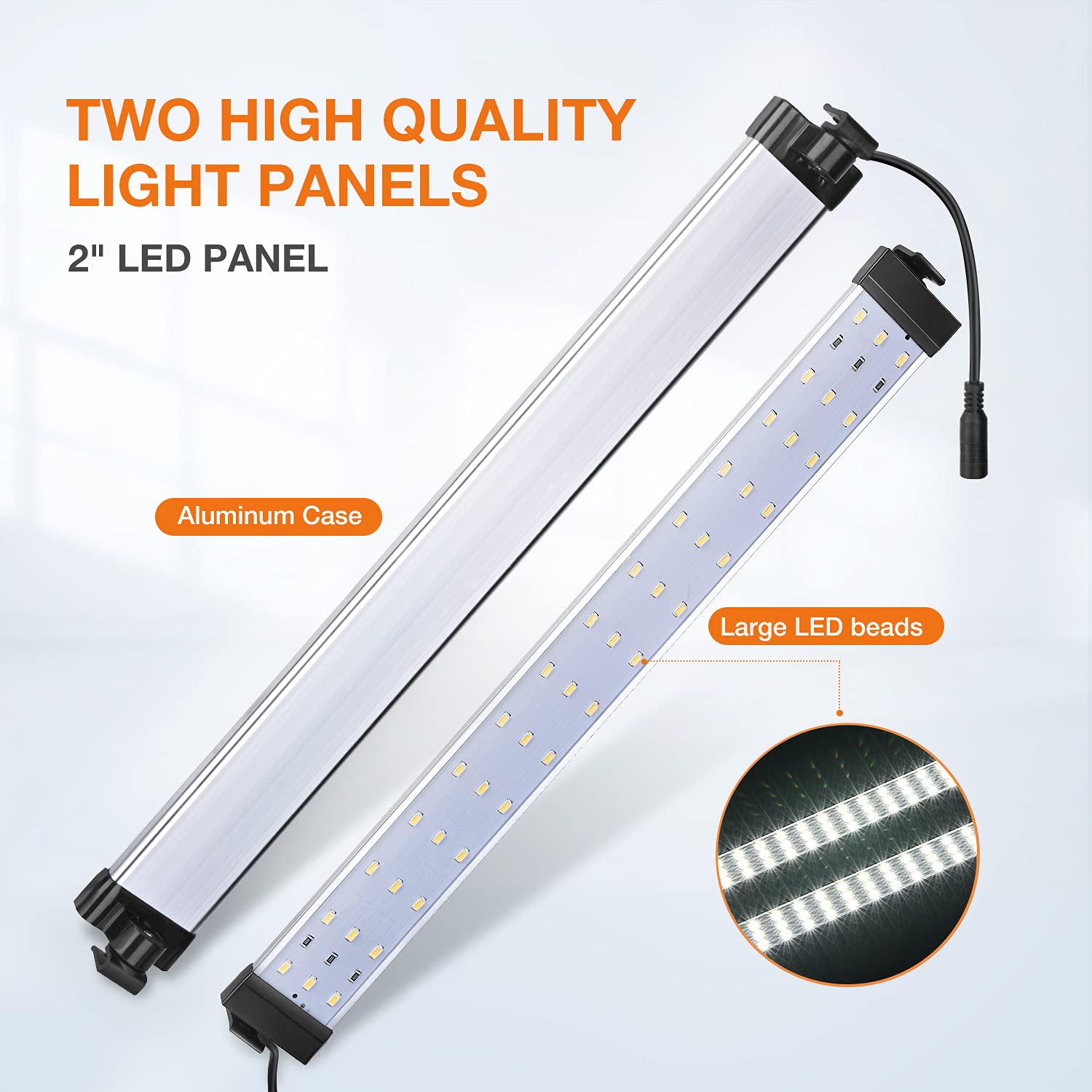 Yesker Photo Light Box, 20X20X20 Inch Portable Lighting Tent Kit Brightness Adjustable Studio Photography Booth With 98 Large Le