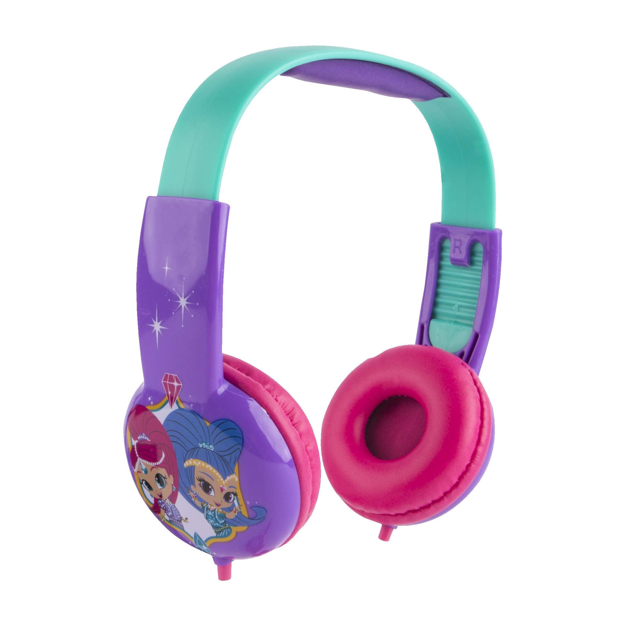 Shimmer & Shine Hp2-03369 Kid Safe Headphone, Recommended For Ages 3-10, Wired Connectivity, By Sakar, Soft Cushioned Ear Pieces