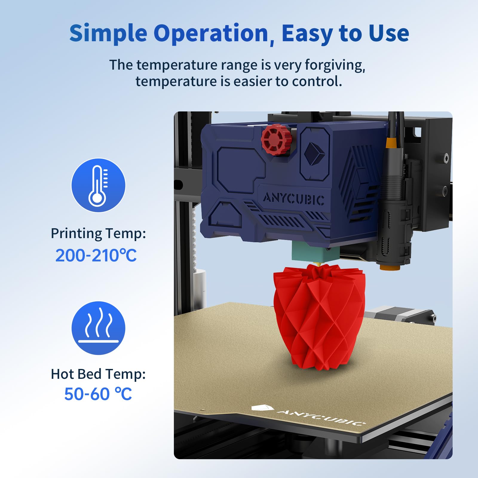 Anycubic Pla Filament 1.75Mm Bundle, Rfid 3D Printing Pla Filament 1.75Mm Dimensional Accuracy +/  0.02Mm, 1Kg Spool (2.2 Lbs),
