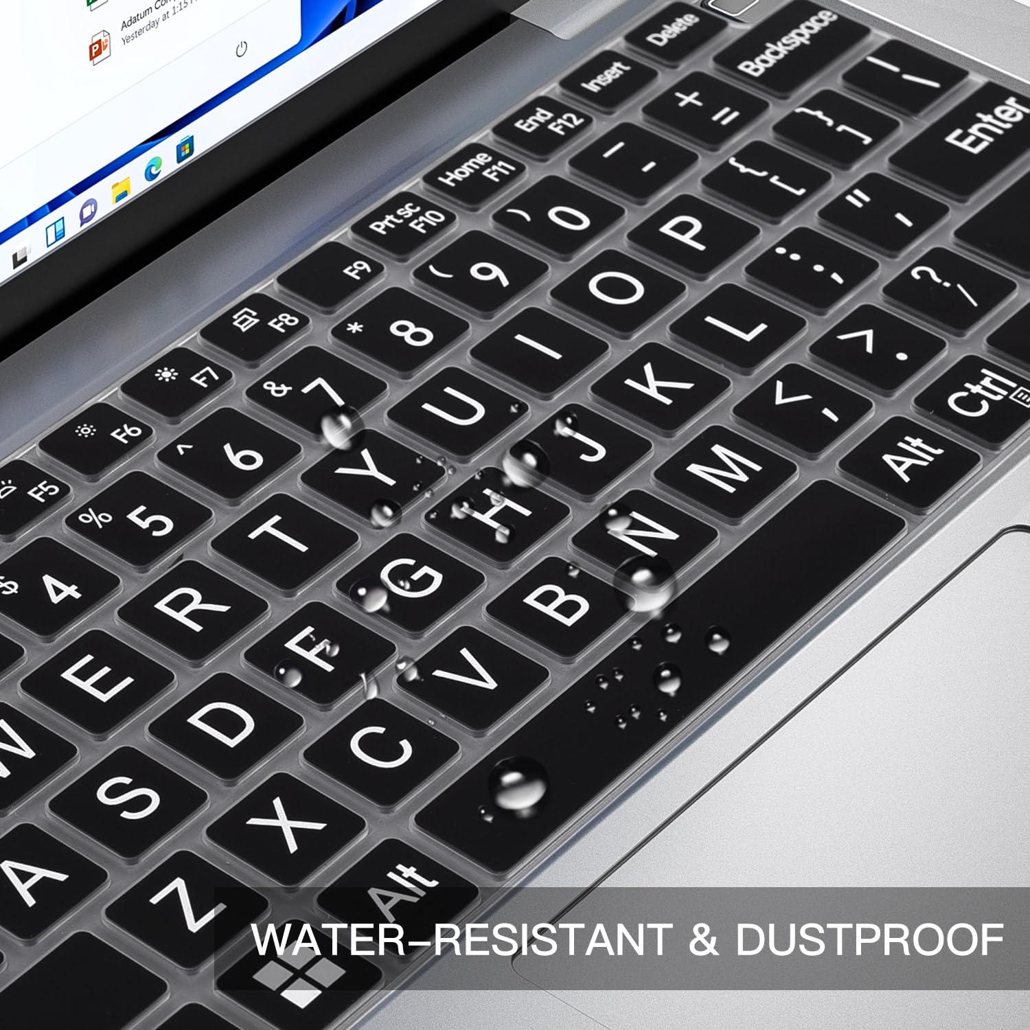 Large Print Keyboard Cover For Dell Latitude 14 3440 5450 5440 5420 5430 5431, Latitude 7410 7420 7430 7440 7450 14'', Latitude