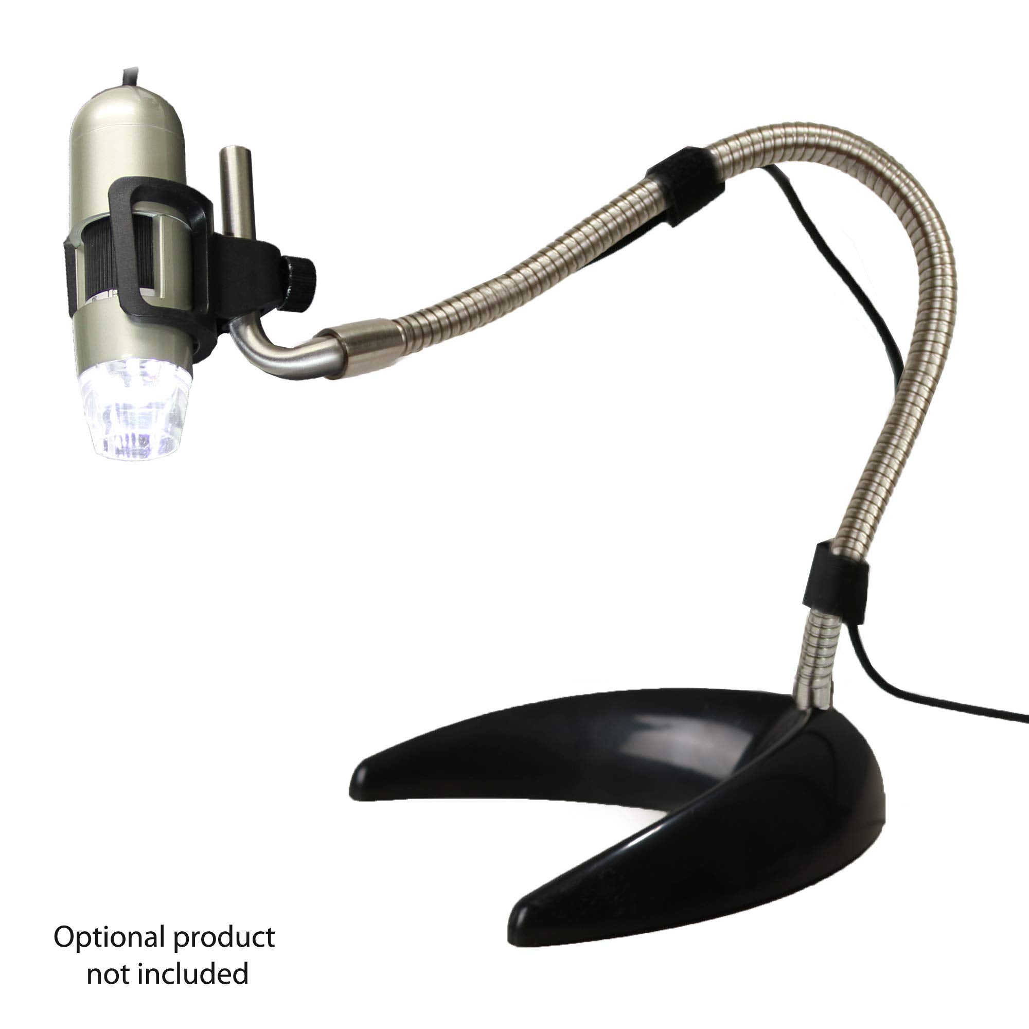 Dunwell Tech, Inc MS22B Flex arm Desktop Stand (Black)   Designed for Dino Lite
