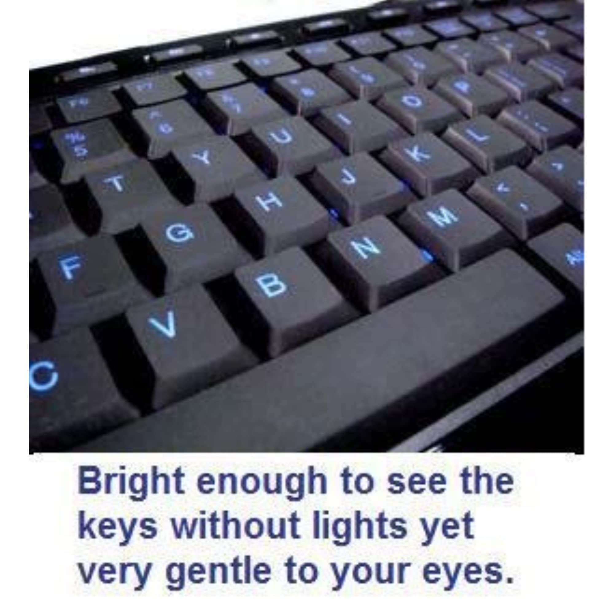 Imbaprice Usb Backlit Blue Led Multimedia Keyboard, Piano Black (Imba Sbl Bkb)