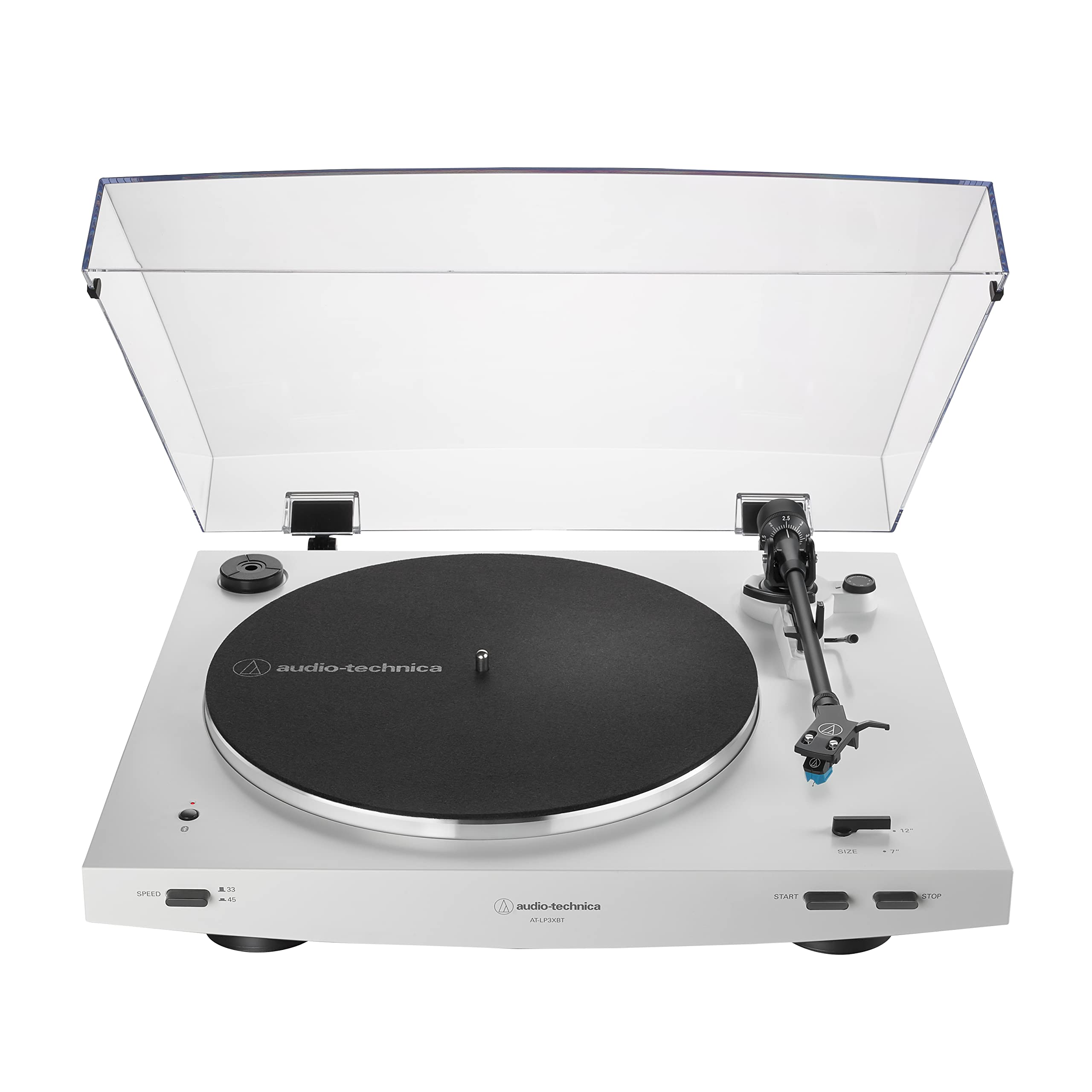 Audio Technica Audio Technica At Lp3Xbt Wh Bluetooth Turntable Belt Drive Fully Automatic 33/45 (White)
