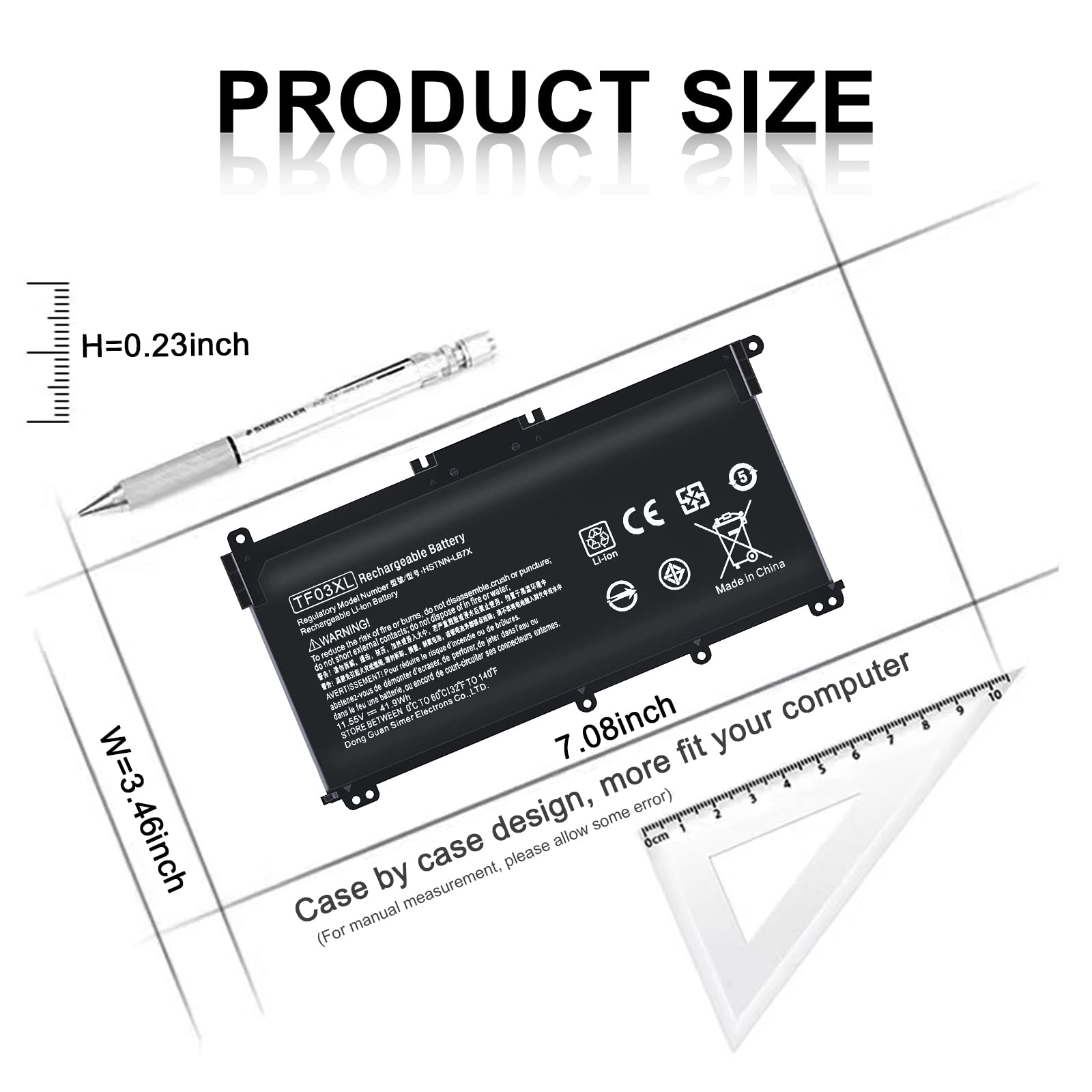 Tf03Xl 920070 855 920046 421 Battery For Hp Pavilion X360, Tf03041Xl Battery Replacement For Hp Laptop 14 Cd 14M Cd 15 Cc 17 Ar