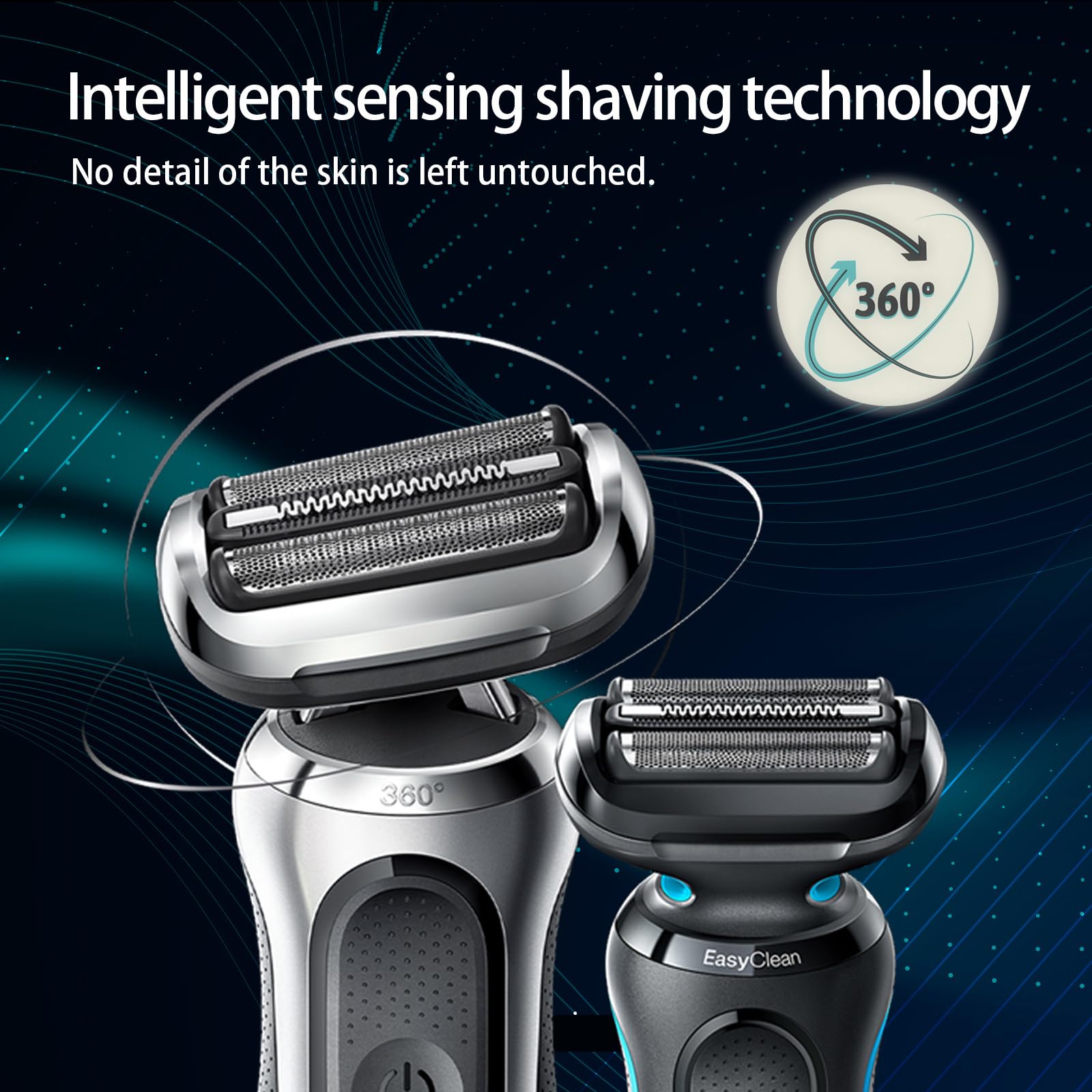 S7 73S Shaving Replacement Head For Braun S7 Eletric Shavers (New Gens), Compatible With Braun 7020S, 7025S, 7027Cs, 7071Cc, 707