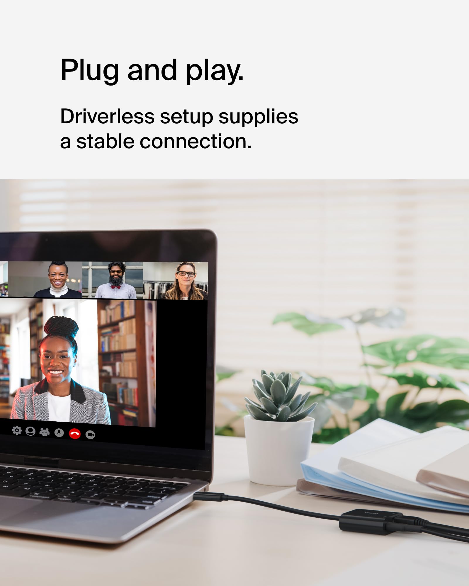 Belkin Connect Usb C To Ethernet + Charge Adapter 100W W/Gigabit Ethernet Port And Usb C Port   10/100/1000 Mbps For Fast Intern