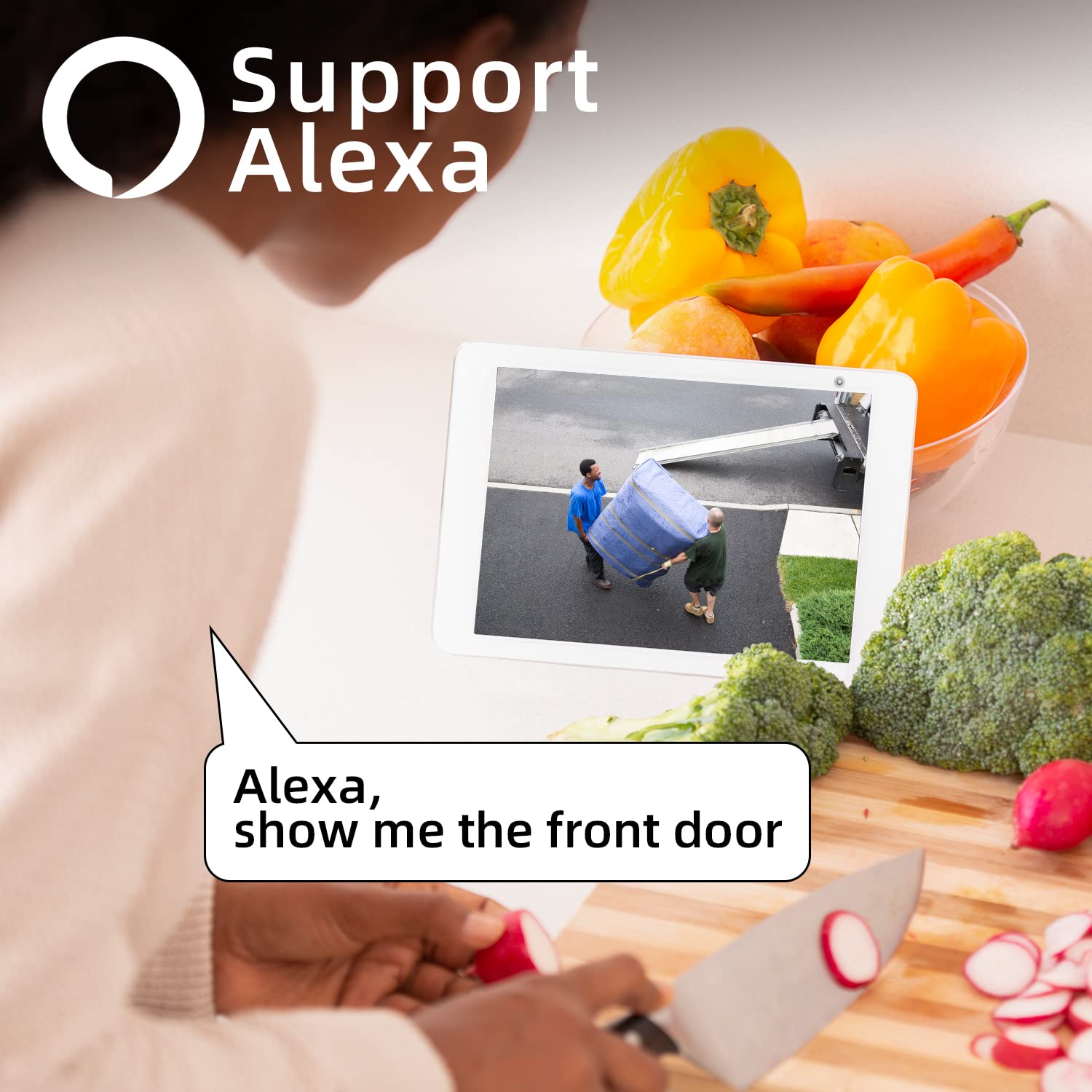 Rraycom 4 Pack Security Cameras Wireless Outdoor Solar Powered With Ai Detection, 2K Color Night Vision Security Camera With 2 Way Audio, Alexa, No Monthly Fee, Spotlight & Siren, Ip65 Waterproof