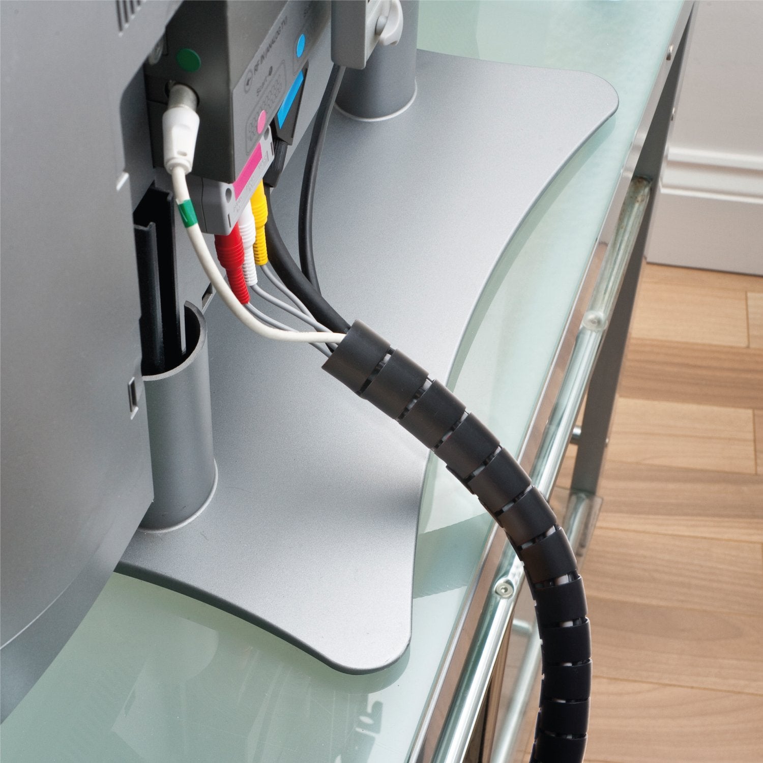 D Line Cable Zipper Cord Tube Organizer With Zip Tool, Cable Management Sleeve, Cover For Long Wire Runs, 1 Inch Diameter (8.2 F