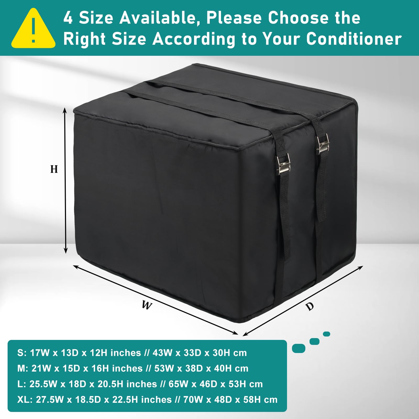 Winter Window Air Conditioner Cover Waterproof For Outside Unit, Luxiv Freeze Protection Cover For Outdoor Window Ac Insulation