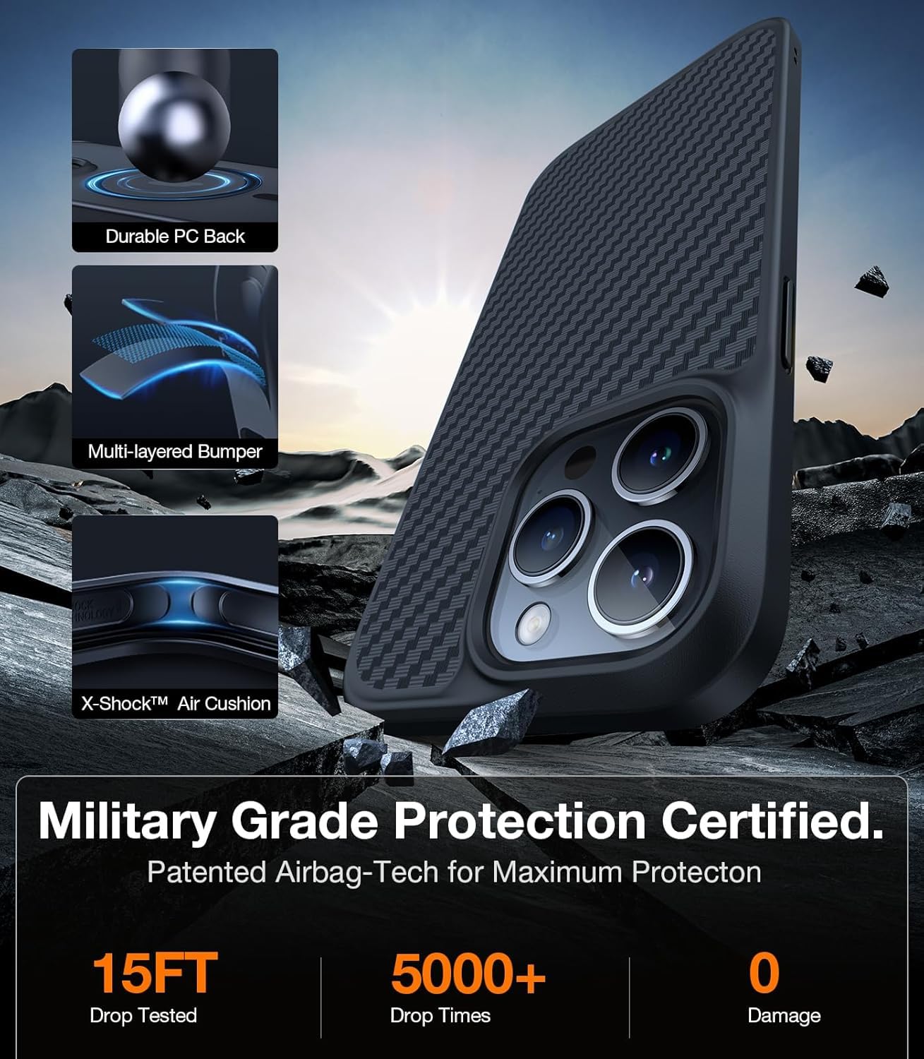 Torras 2023 Upgraded Megamag Shield Designed For Iphone 14 Pro Max Case [Military Grade Drop Tested] [Compatible With Magsafe] F