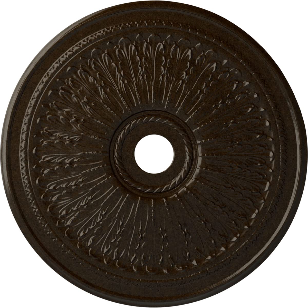 Ekena Millwork Cm29Oabzs Oakleaf Ceiling Medallion, 29 1/8''Od X 3 5/8''Id X 1''P, Hand Painted Bronze
