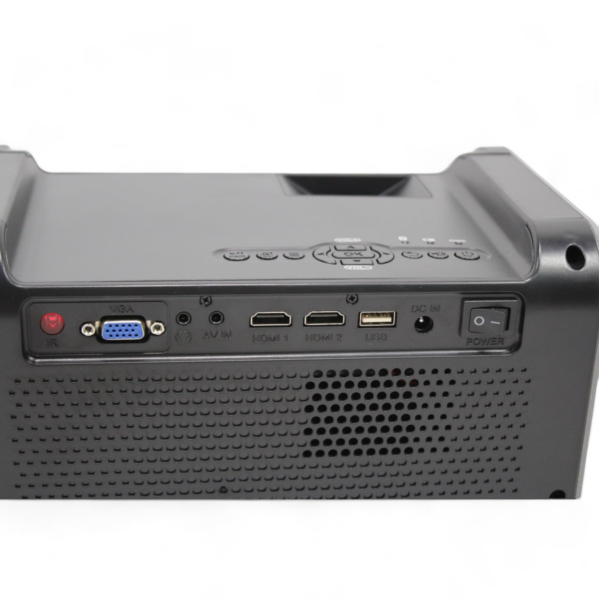 Rca - Rpj060 Portable Projector Home Theater Entertainment System - Outdoor, Built-In Handles And Speakers, Black, Graphite (Rpj