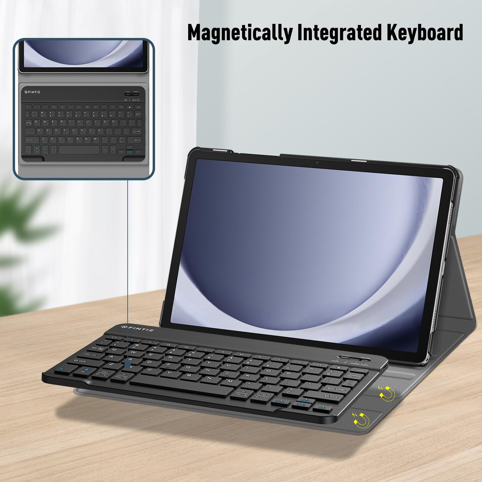 Fintie Keyboard Case For Samsung Galaxy Tab A9 Plus/A9+ 5G 11 Inch 2023 Model (Sm X210/X216/X218), Slim Lightweight Stand Cover