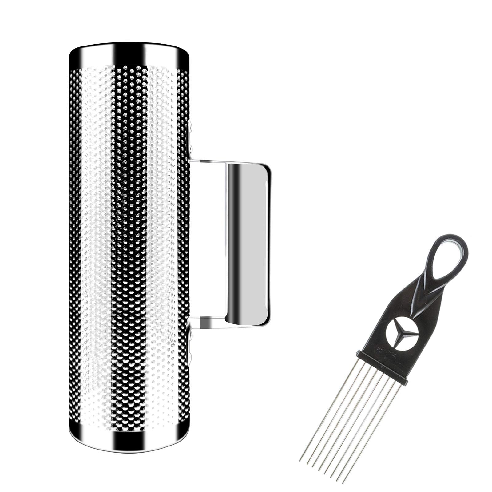 EastRock Guiro Shaker Stainless Steel 8 3 Percussion Guiro Musical Instruments with Scraper
