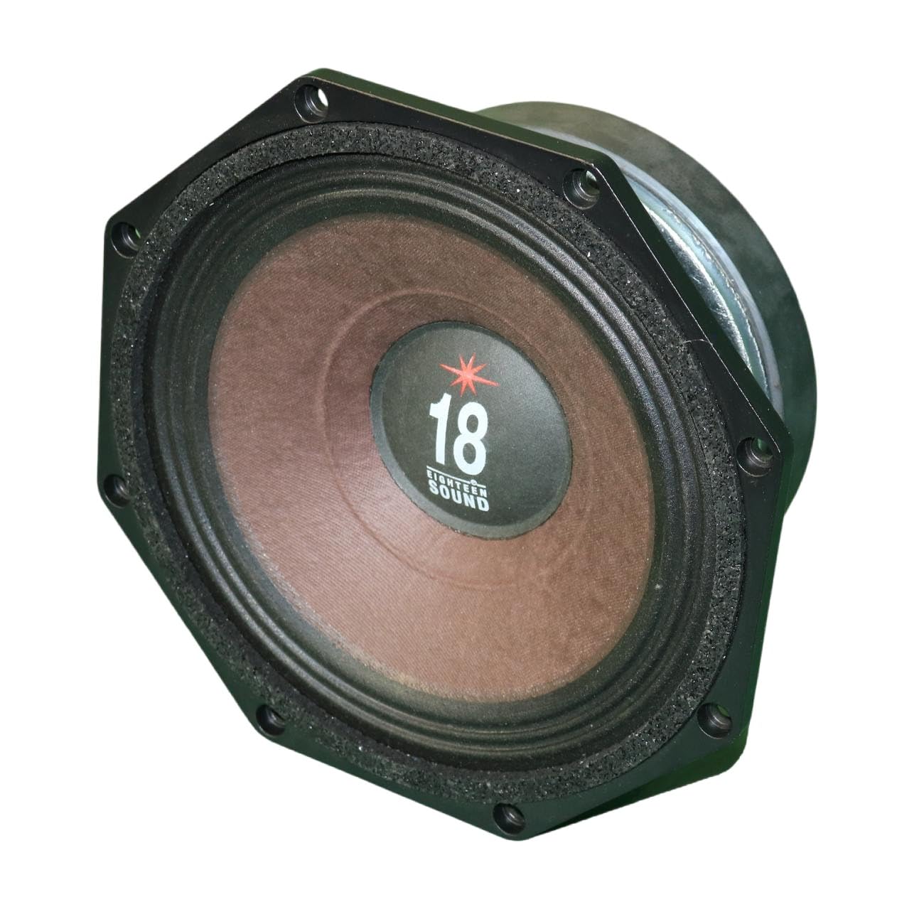 18 Sound 8MB720-8 8 inch Woofer Midbass Driver High Power Octragon Shape 250 Wrms 500 Watt Peak 8 Ohm Weather Protected Cone 2 V