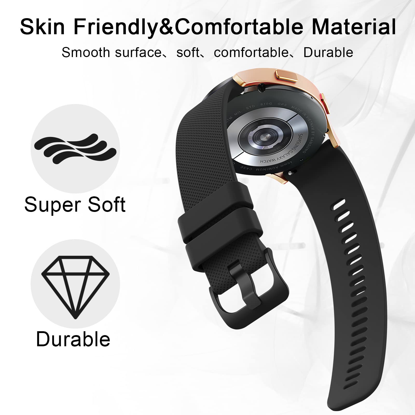 Wanme Band Compatible With Amazfit Gtr 4 / Gtr 3 Pro / Gtr 3 / Gtr 2E / Gtr 2 / Gtr 47Mm Smart Watch, 22Mm Quick Release Silicon