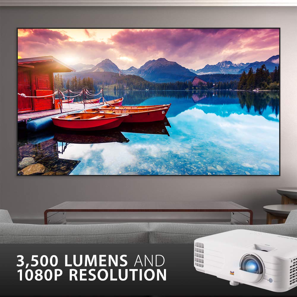 Viewsonic Px703Hd 1080P Projector With 3500 Lumens Dlp 3D Dual Hdmi Sports Mode And Low Input Lag For Gaming, Stream Netflix Wit