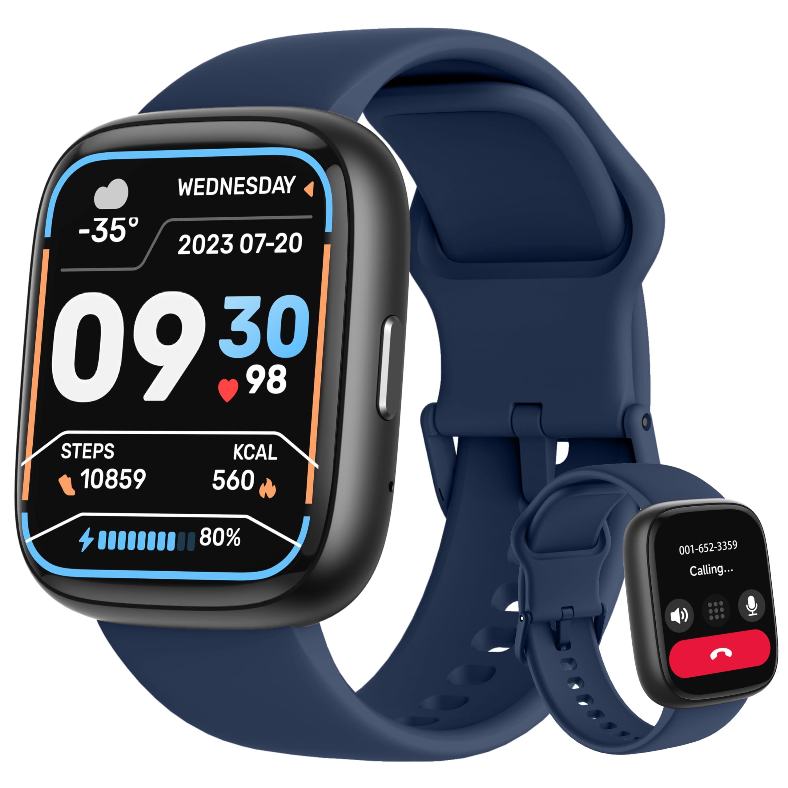 Lodimeke Smart Watch, Alexa Built-In, Answer/Make Calls 44Mm Smartwatch Women Men, 1.83'' Sports Watch Ip68 Waterproof, Heart Ra